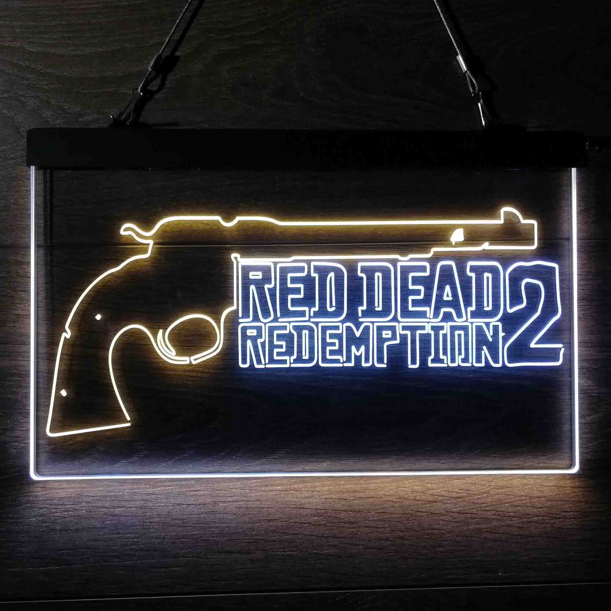 Red Dead Redemption 2 Game Room Neon Light LED Light Sign