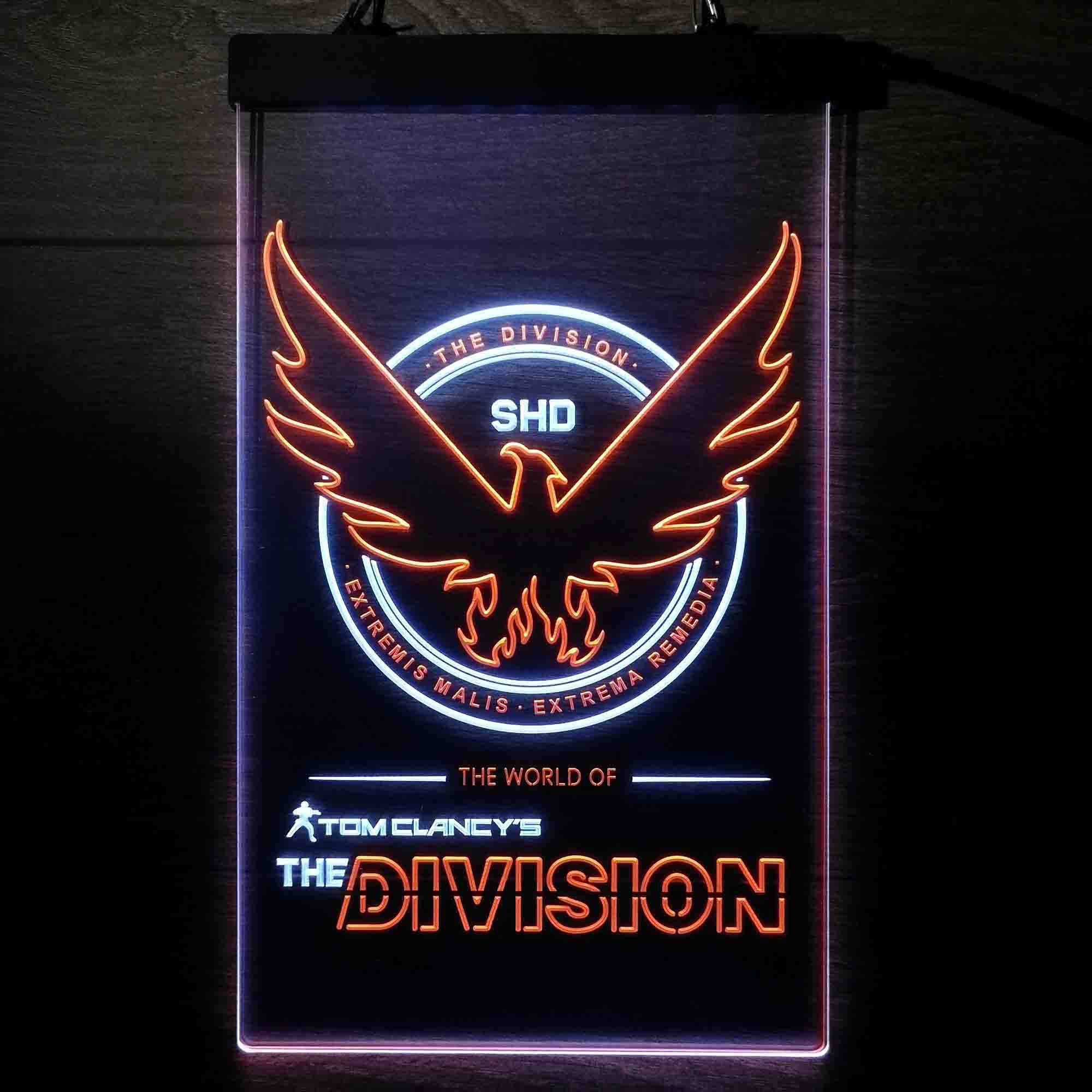 Tom Clancy's the Division Game Room Neon Light LED Light Sign