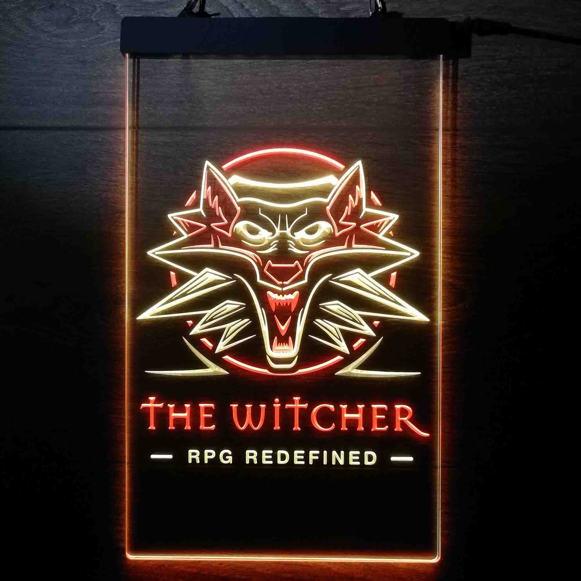 The Witcher 3 Game Geralt Game Room Neon Light LED Light Sign