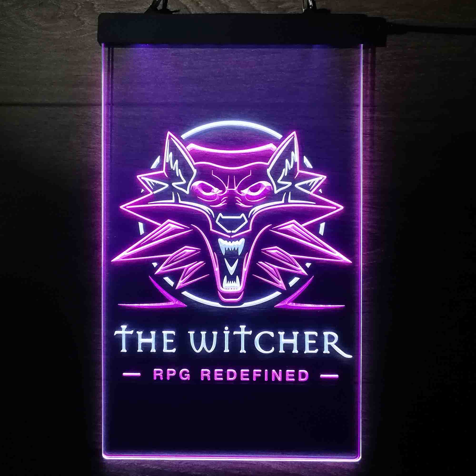 The Witcher 3 Game Geralt Game Room Neon Light LED Light Sign