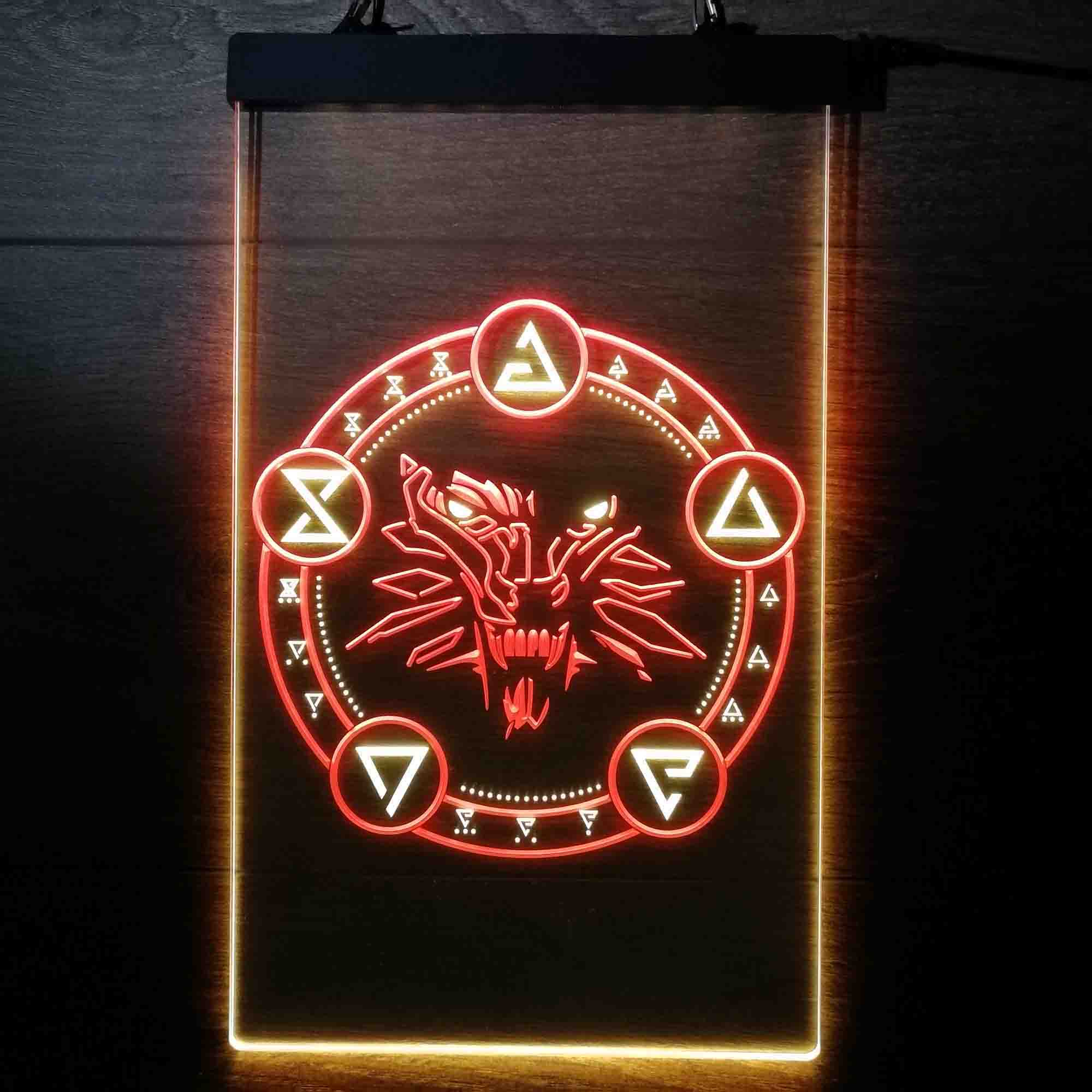 The Witcher Wolf Game Room Neon Light LED Light Sign