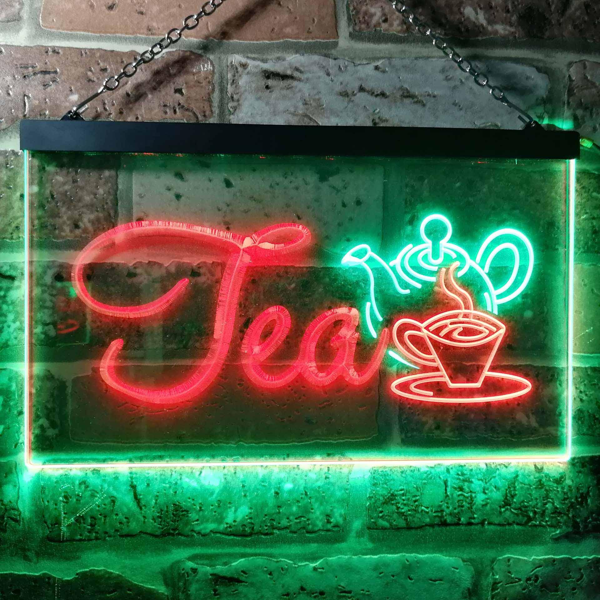 pro Tea Shop Dual-Color LED Neon Sign