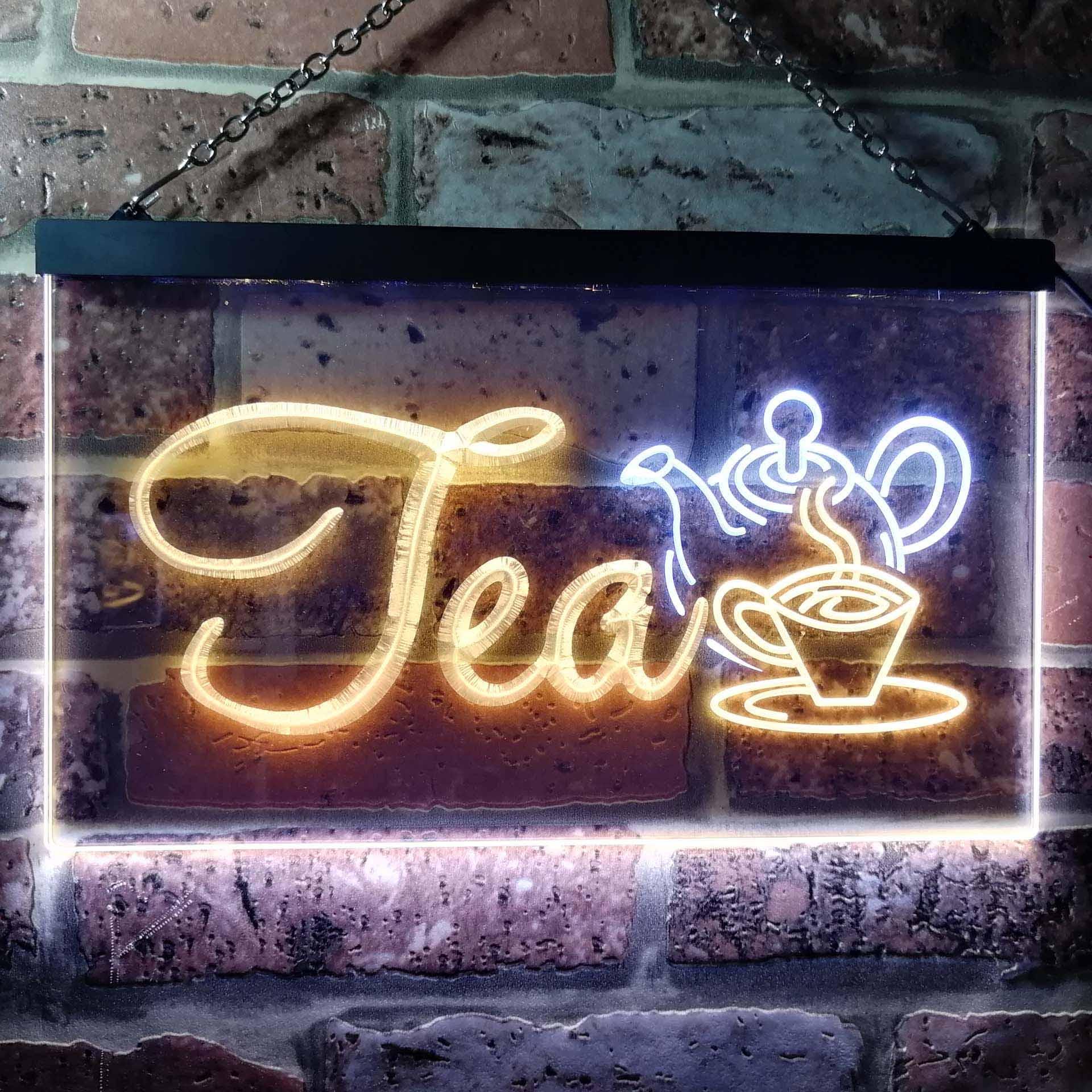 pro Tea Shop Dual-Color LED Neon Sign