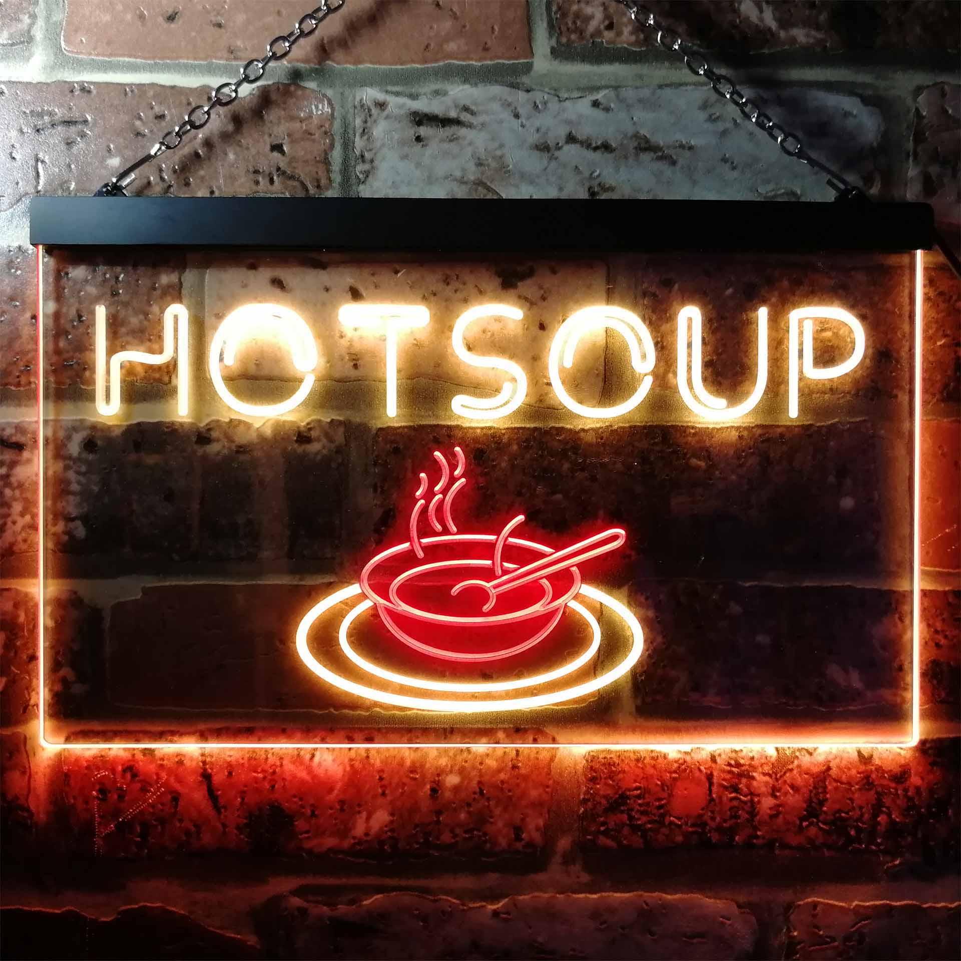 pro Hot Soup Dual-Color LED Neon Sign