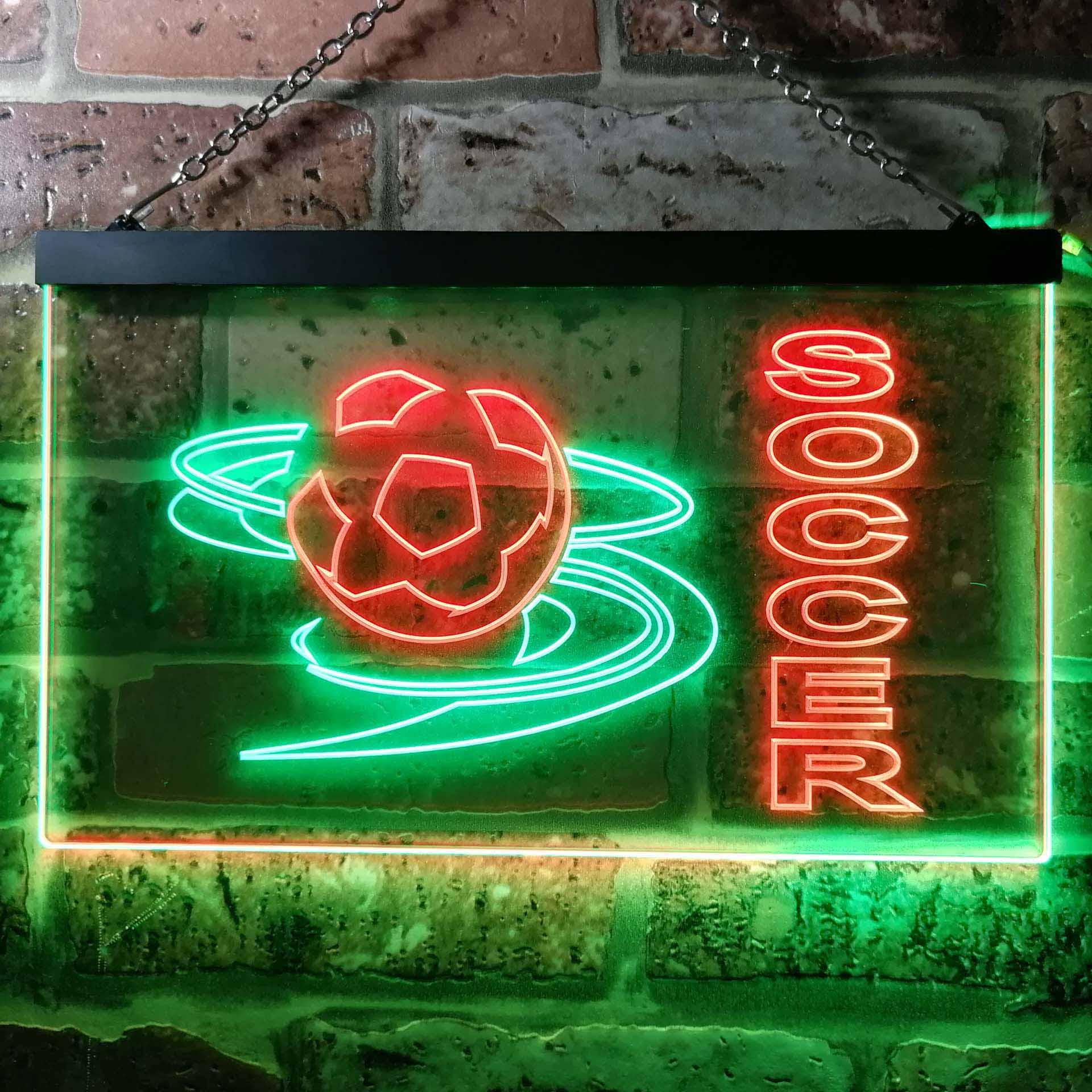 pro Soccer Club Bedroom Dual-Color LED Neon Sign