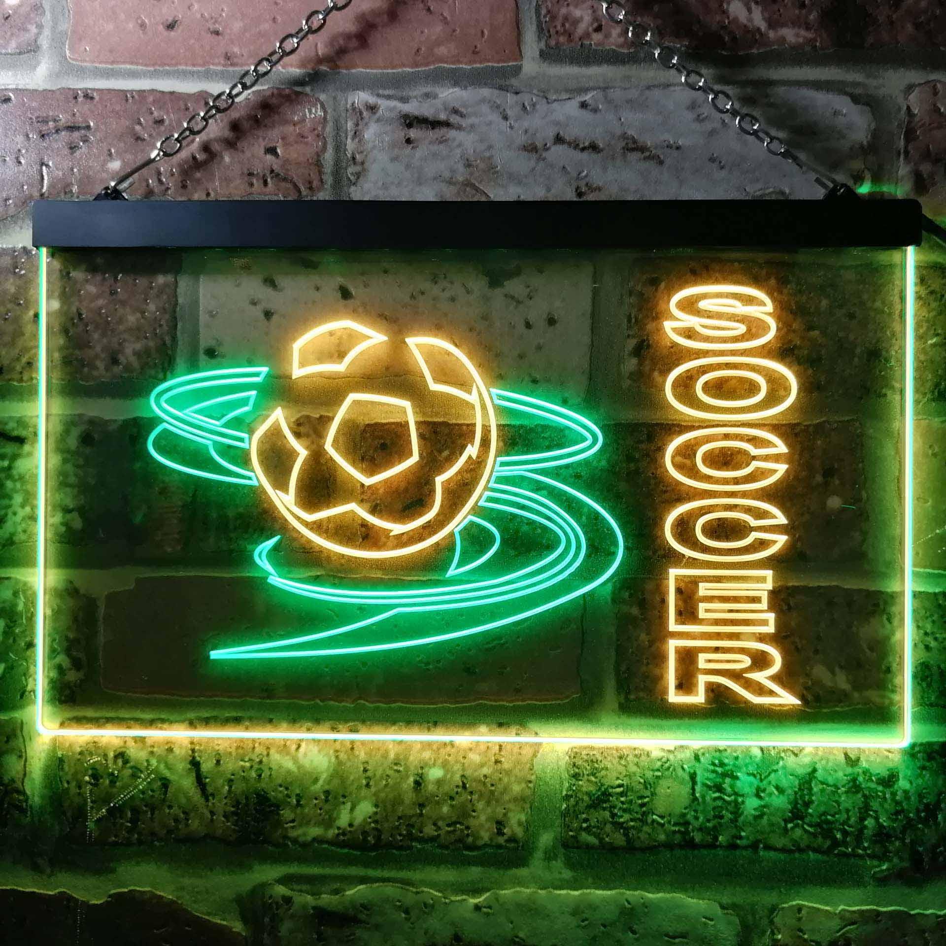 pro Soccer Club Bedroom Dual-Color LED Neon Sign