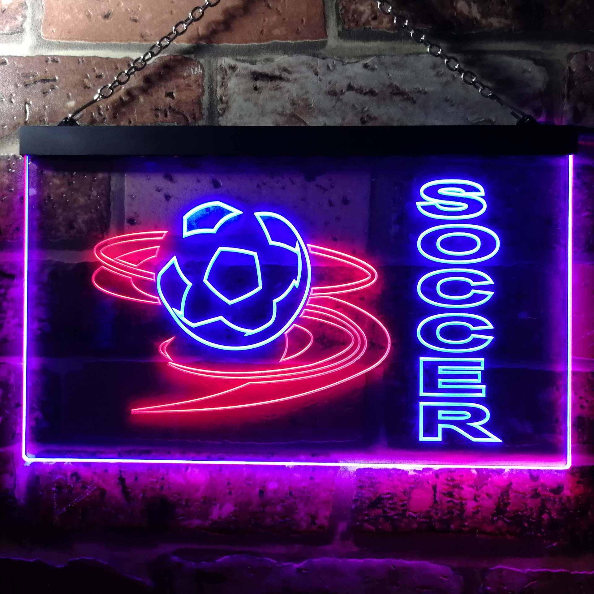 pro Soccer Club Bedroom Dual-Color LED Neon Sign