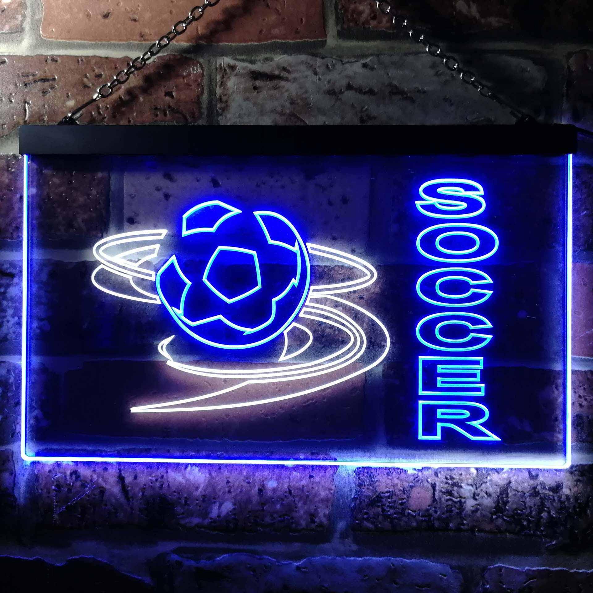 pro Soccer Club Bedroom Dual-Color LED Neon Sign