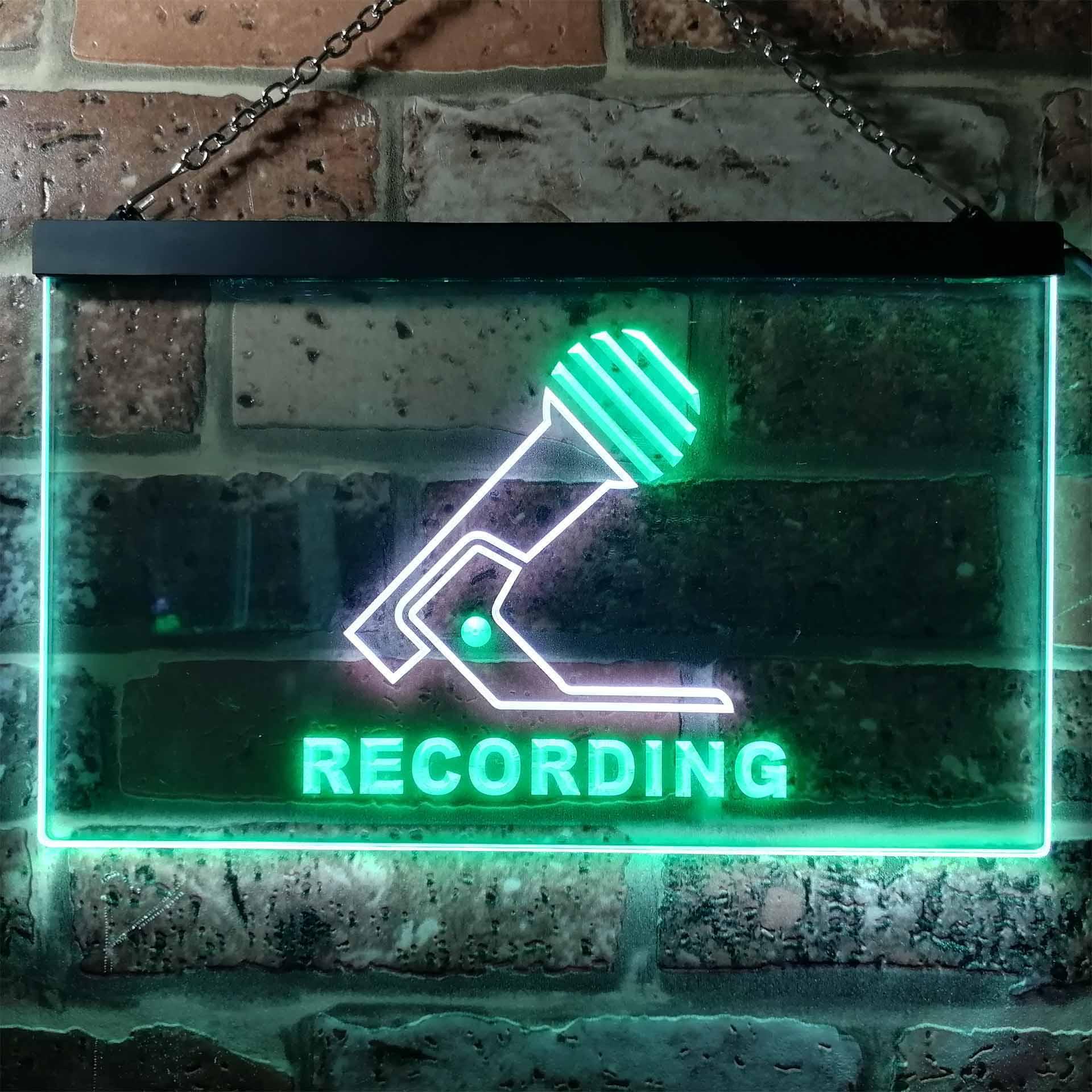 Recording Led Sign pro Recording Studio On Air Illuminated Dual-Color LED Neon Sign