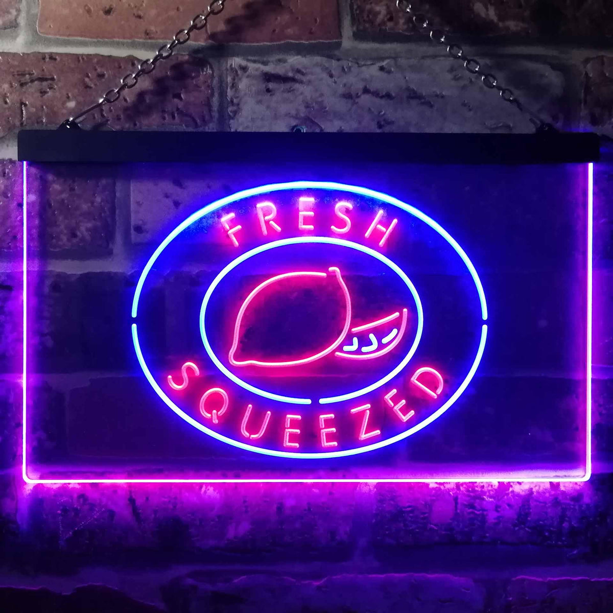 pro Fresh Squeezed Lemonade Dual-Color LED Neon Sign