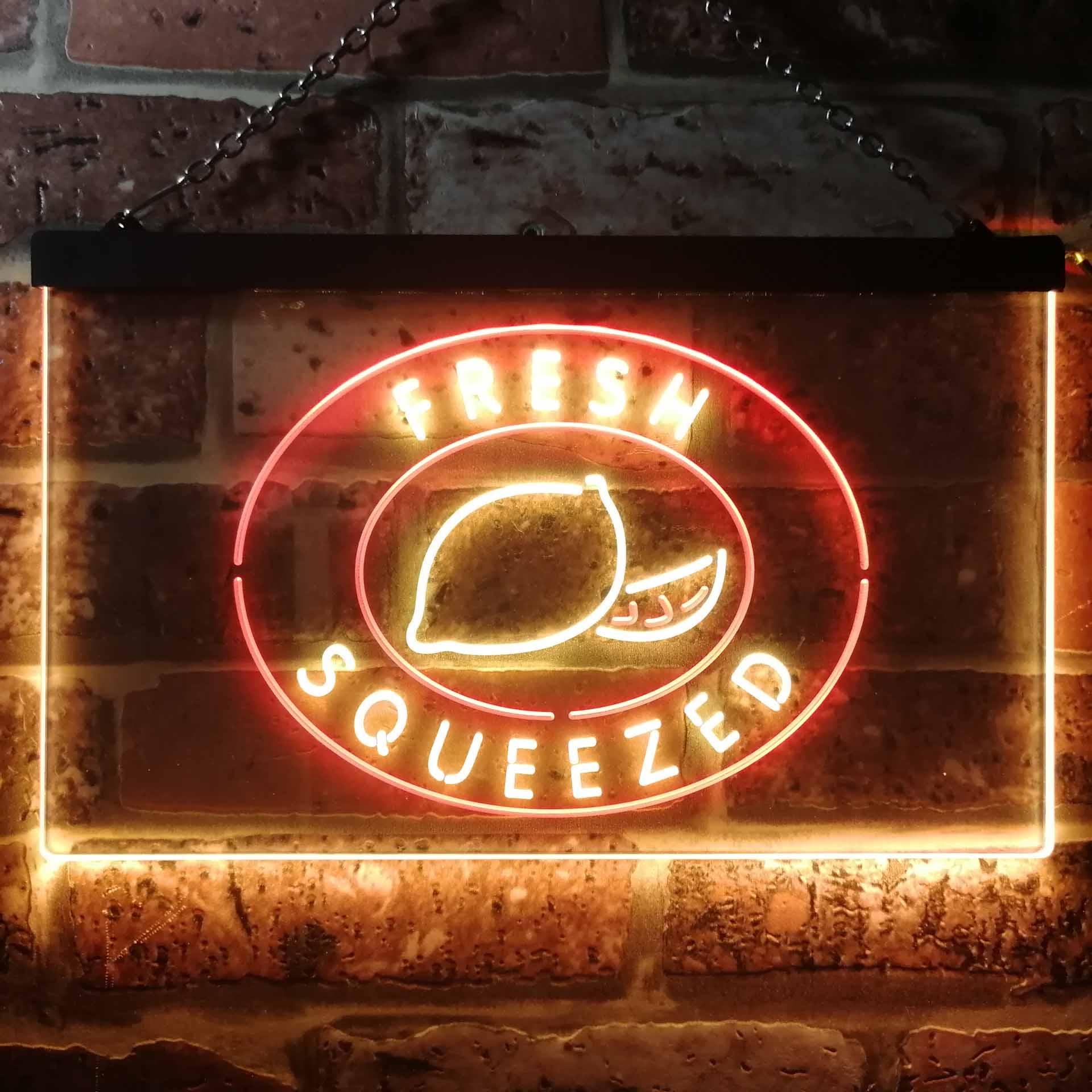 pro Fresh Squeezed Lemonade Dual-Color LED Neon Sign