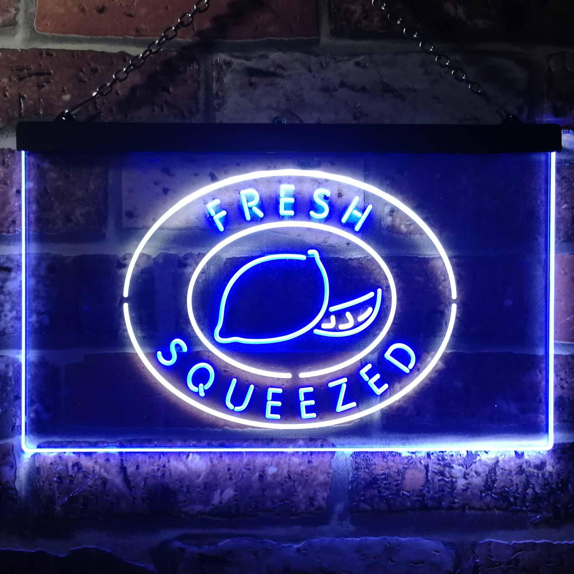 pro Fresh Squeezed Lemonade Dual-Color LED Neon Sign