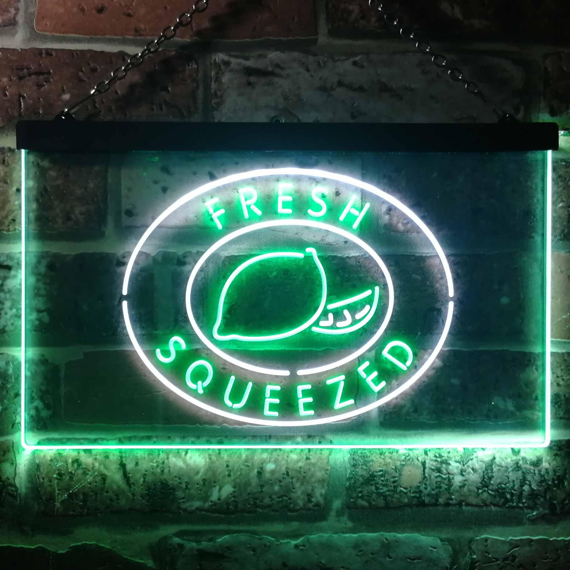 pro Fresh Squeezed Lemonade Dual-Color LED Neon Sign