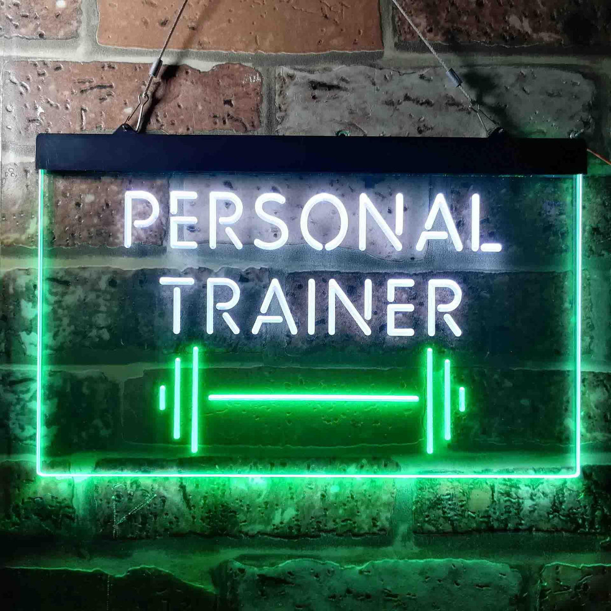 pro Personal Trainer Fitness Center Dual-Color LED Neon Sign