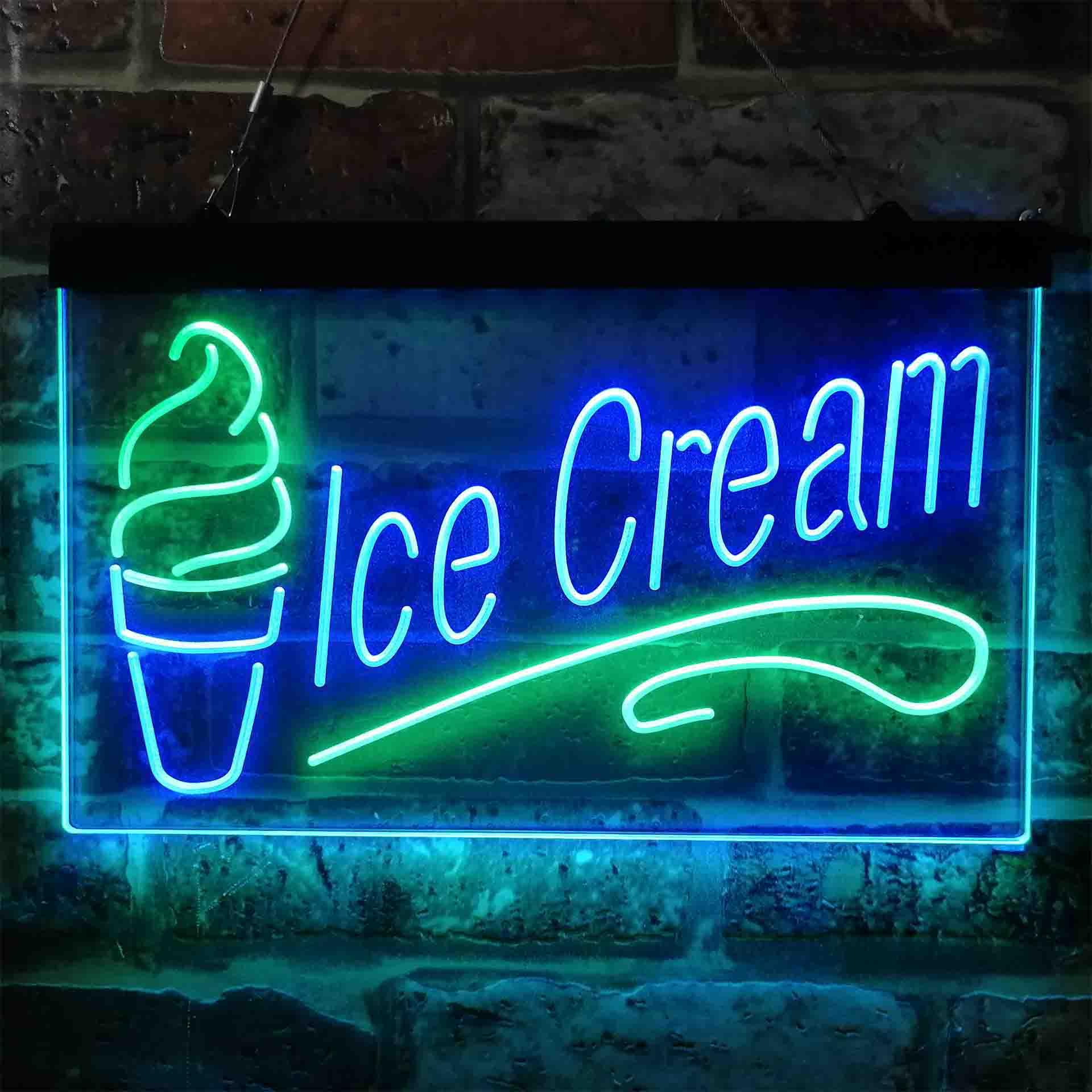 pro Ice Cream Dual-Color LED Neon Sign