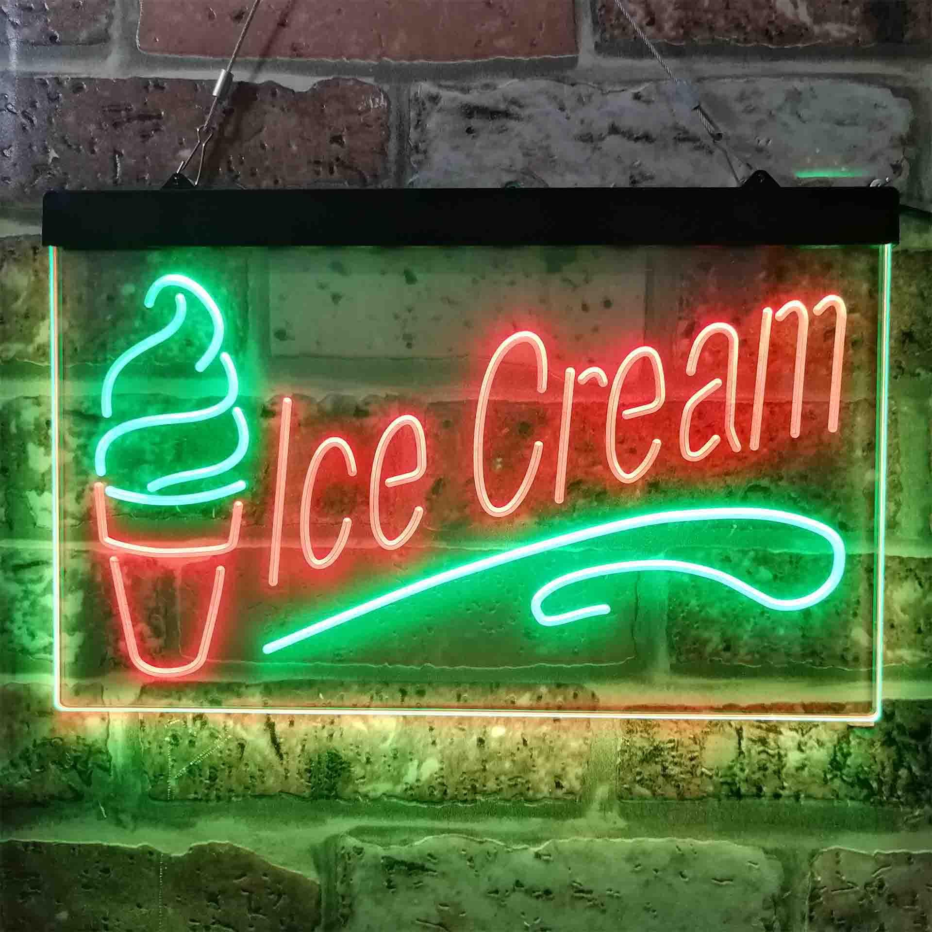 pro Ice Cream Dual-Color LED Neon Sign