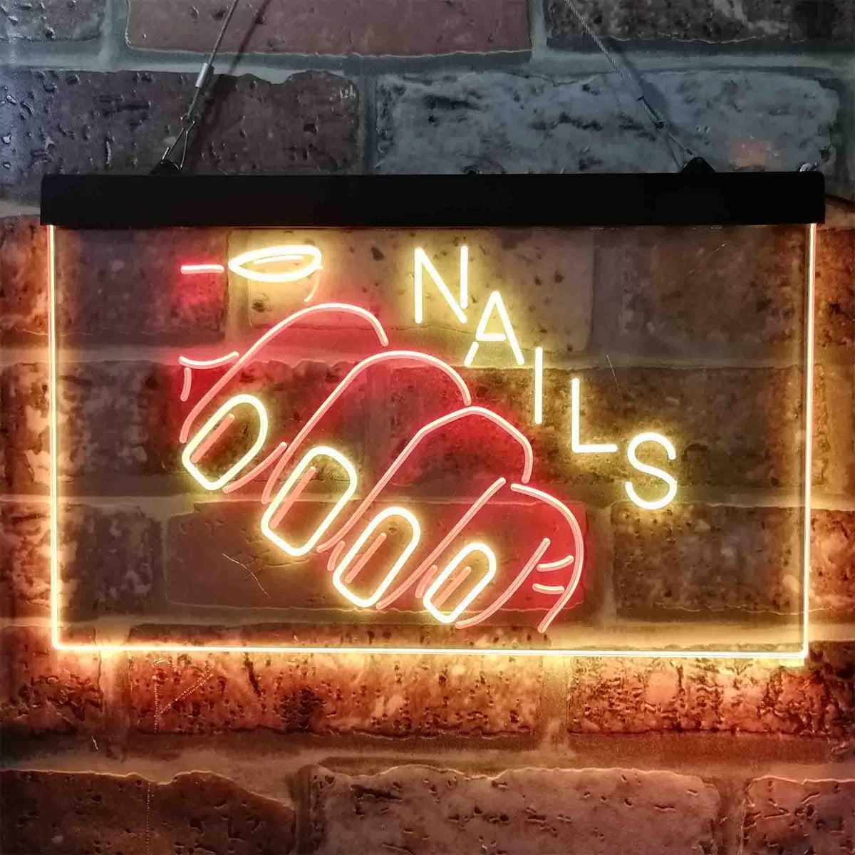 pro Nails Hand Waxing Dual-Color LED Neon Sign
