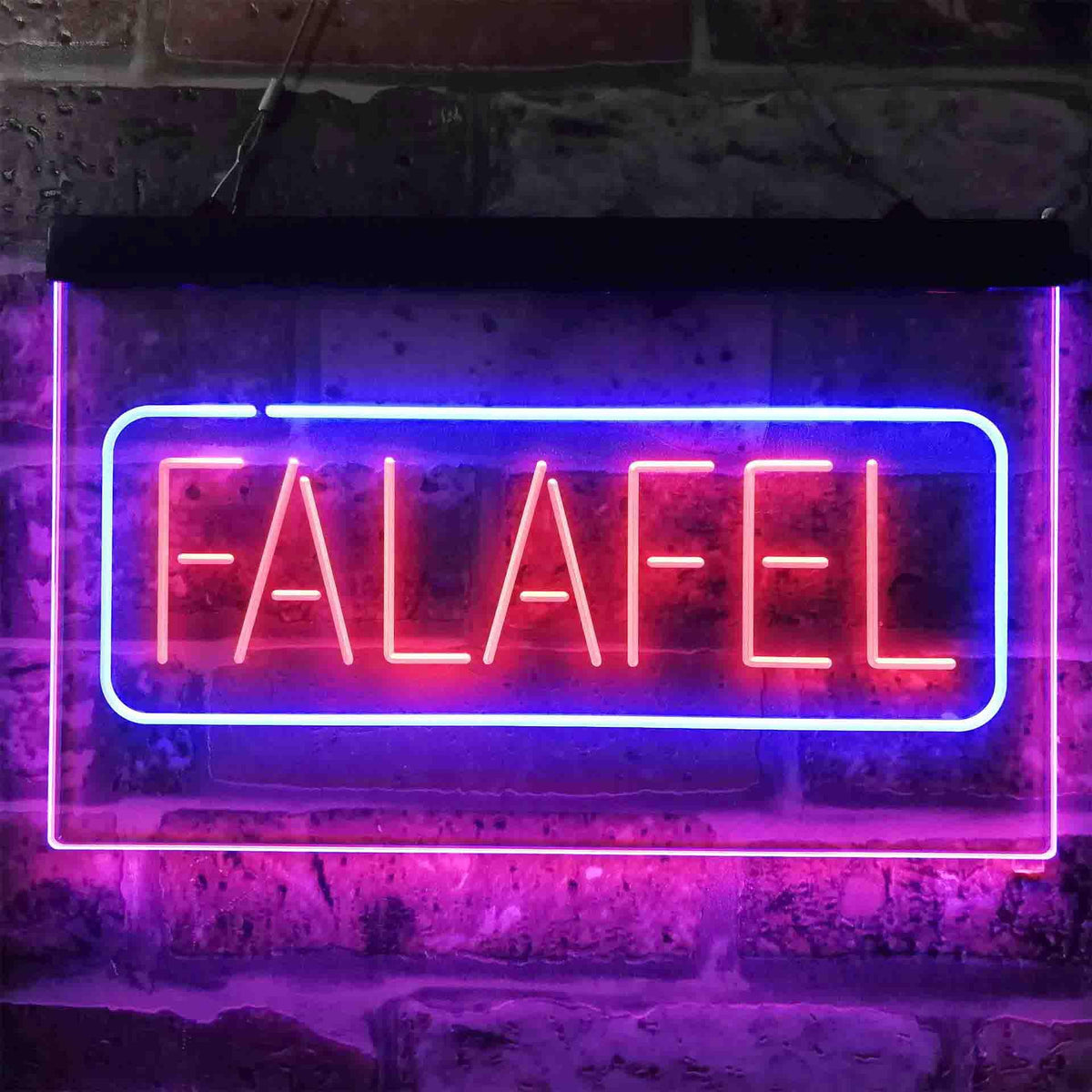 pro Falafel Middle East Street Food Dual-Color LED Neon Sign