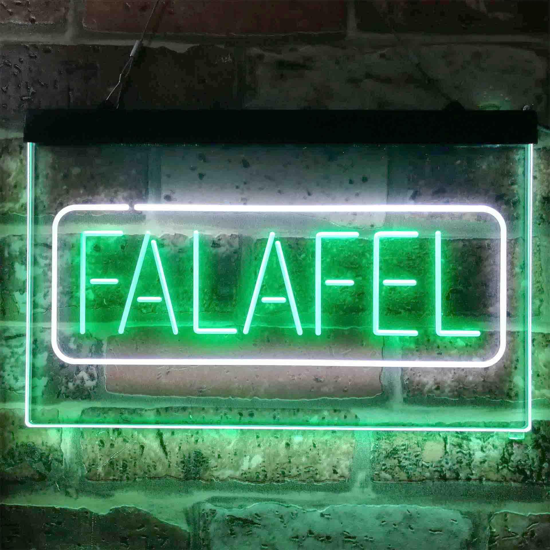 pro Falafel Middle East Street Food Dual-Color LED Neon Sign