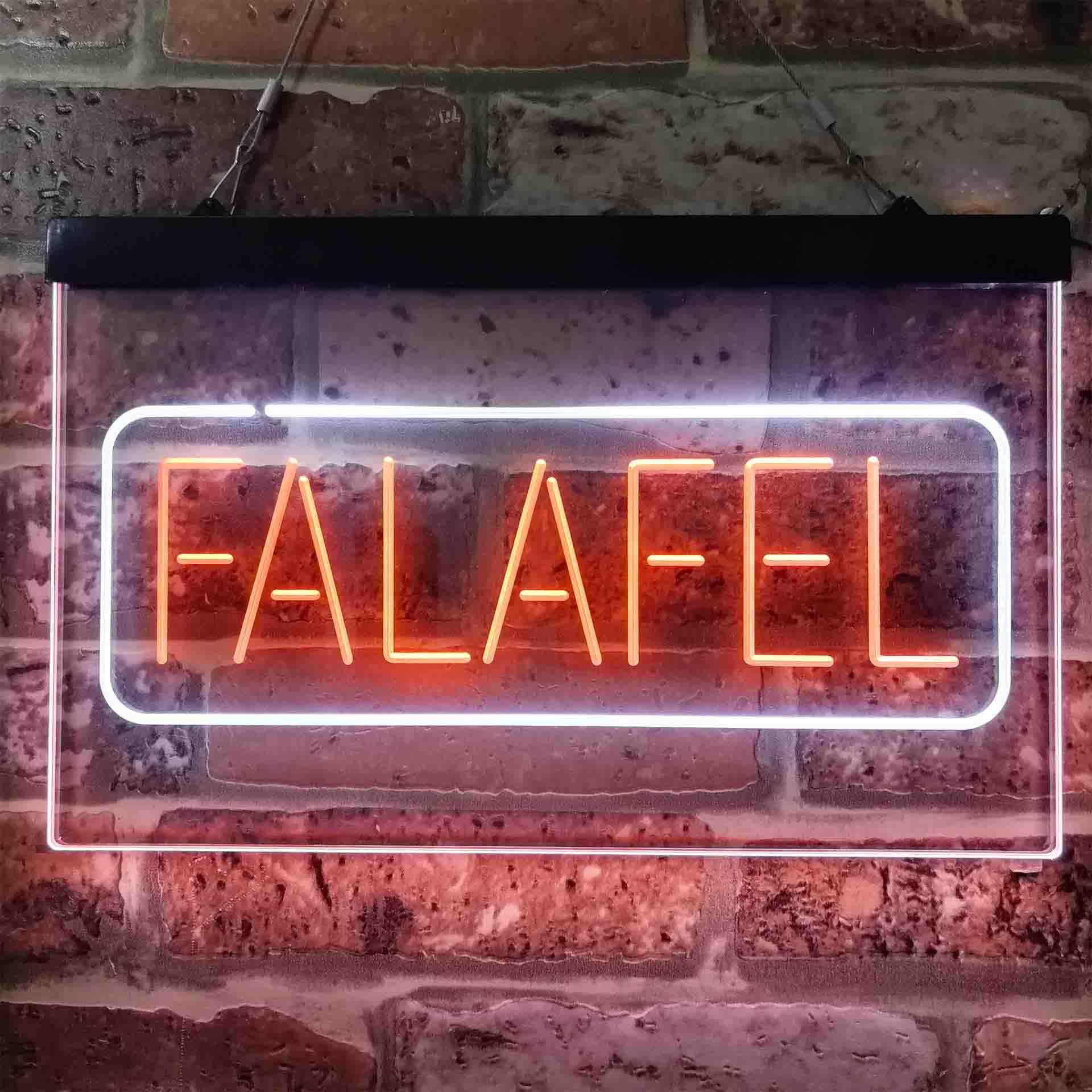 pro Falafel Middle East Street Food Dual-Color LED Neon Sign
