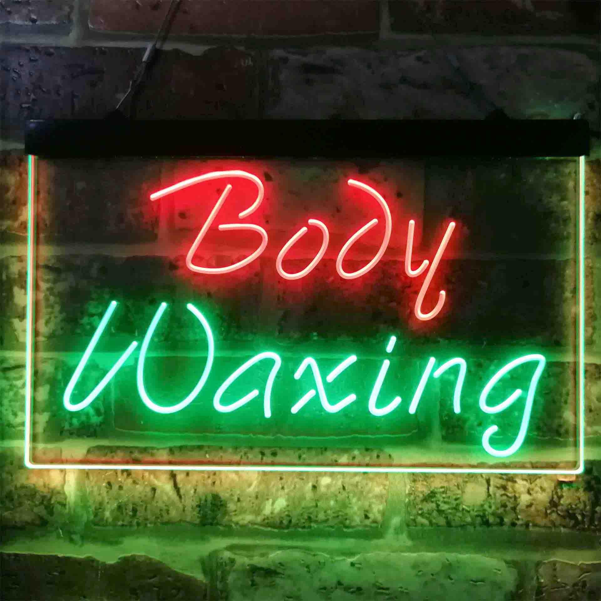 pro Body Waxing Beauty Salon Dual-Color LED Neon Sign
