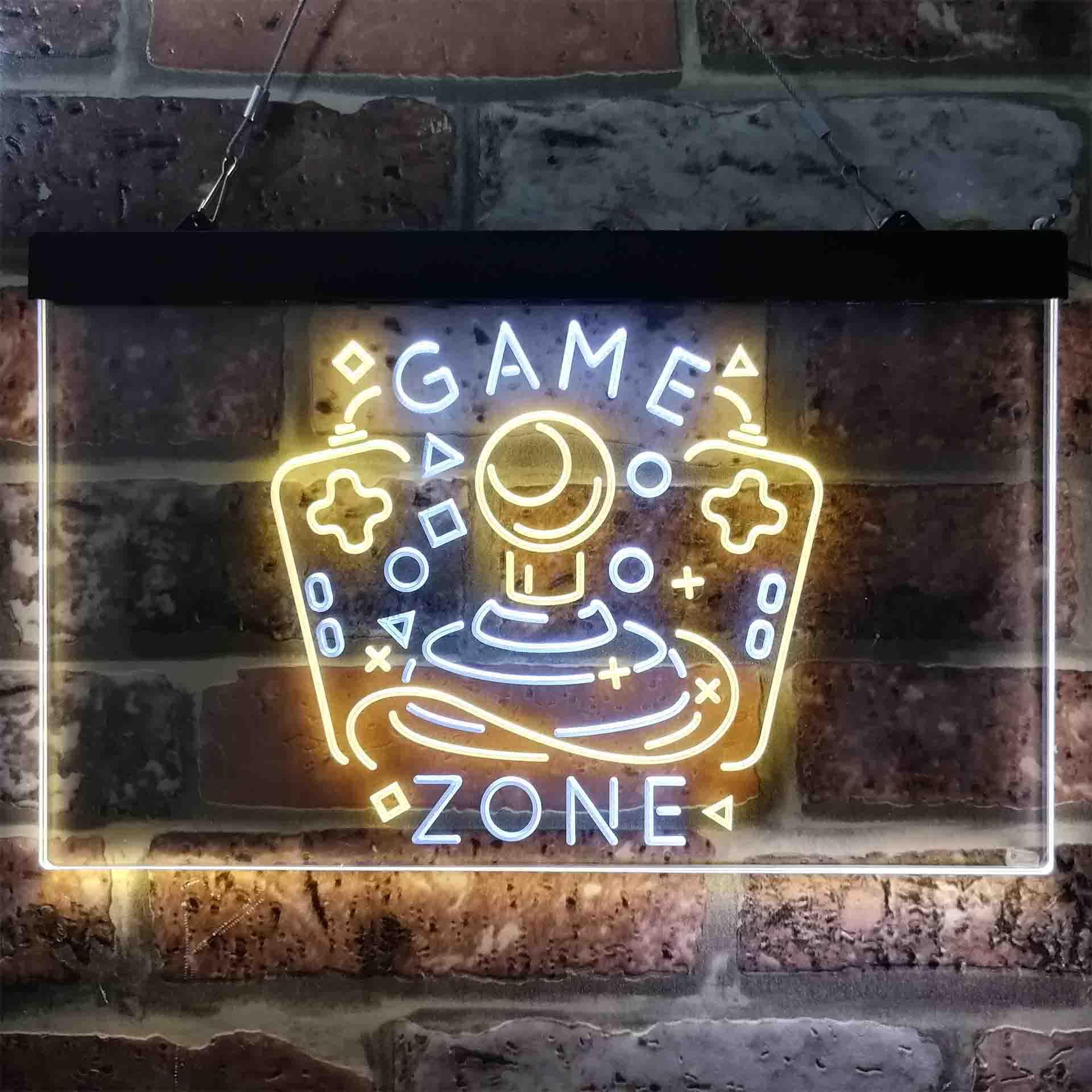 pro Game Zone Joystick Room Dual-Color LED Neon Sign