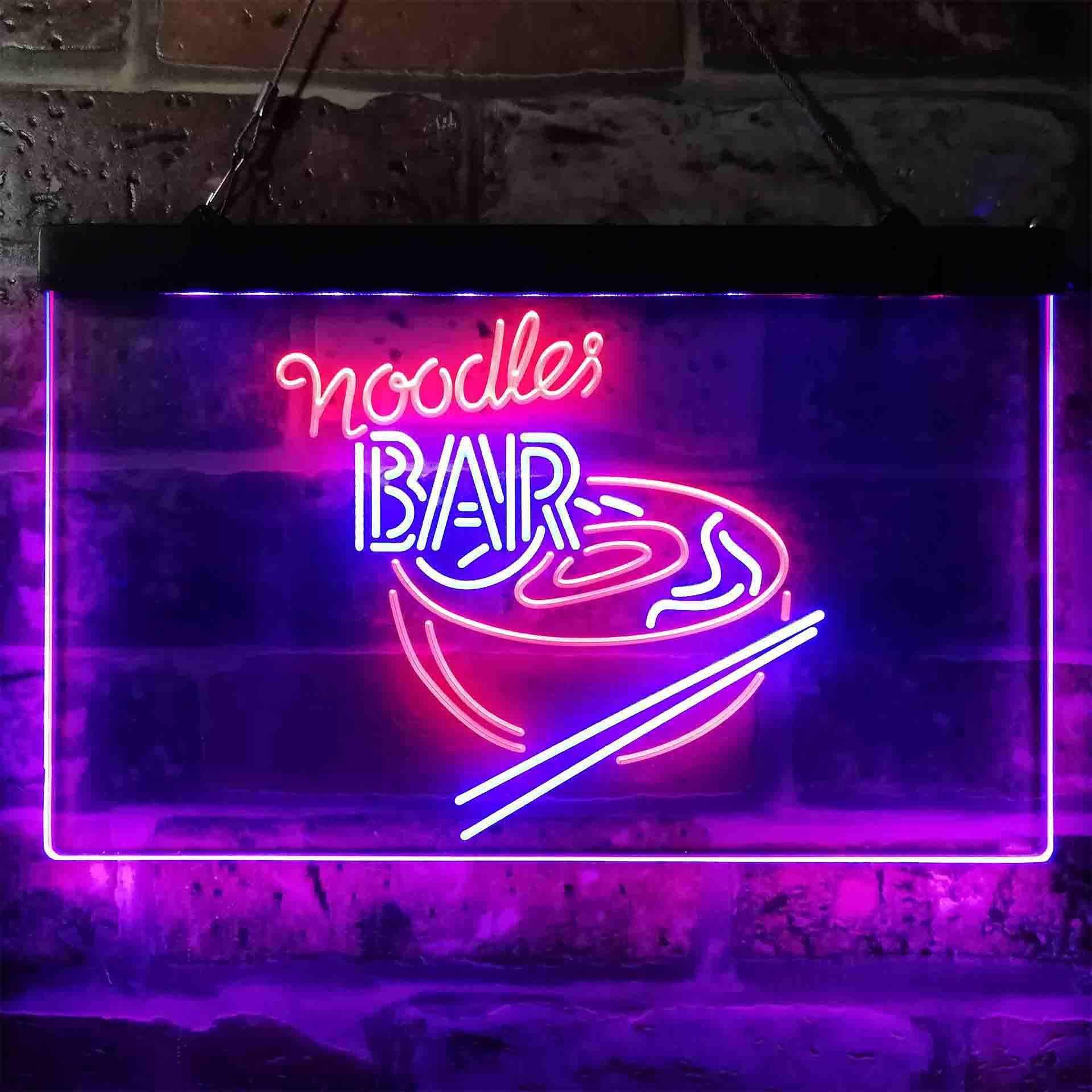 pro Noodles Bar Dual-Color LED Neon Sign