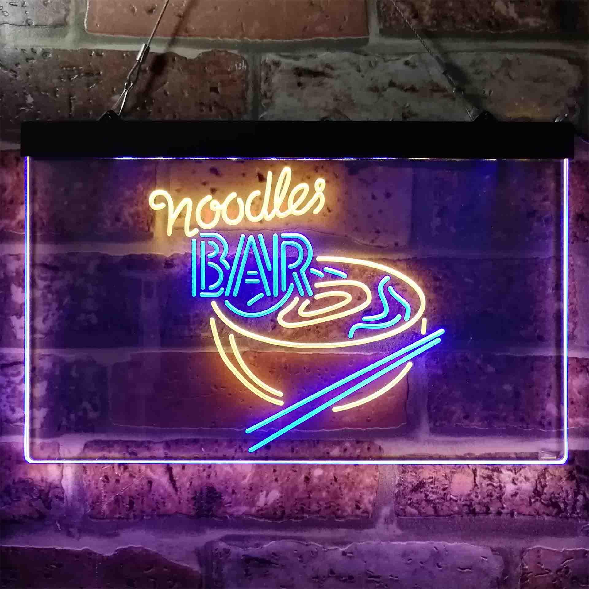 Noodles Led Sign pro Noodles Bar Dual-Color LED Neon Sign