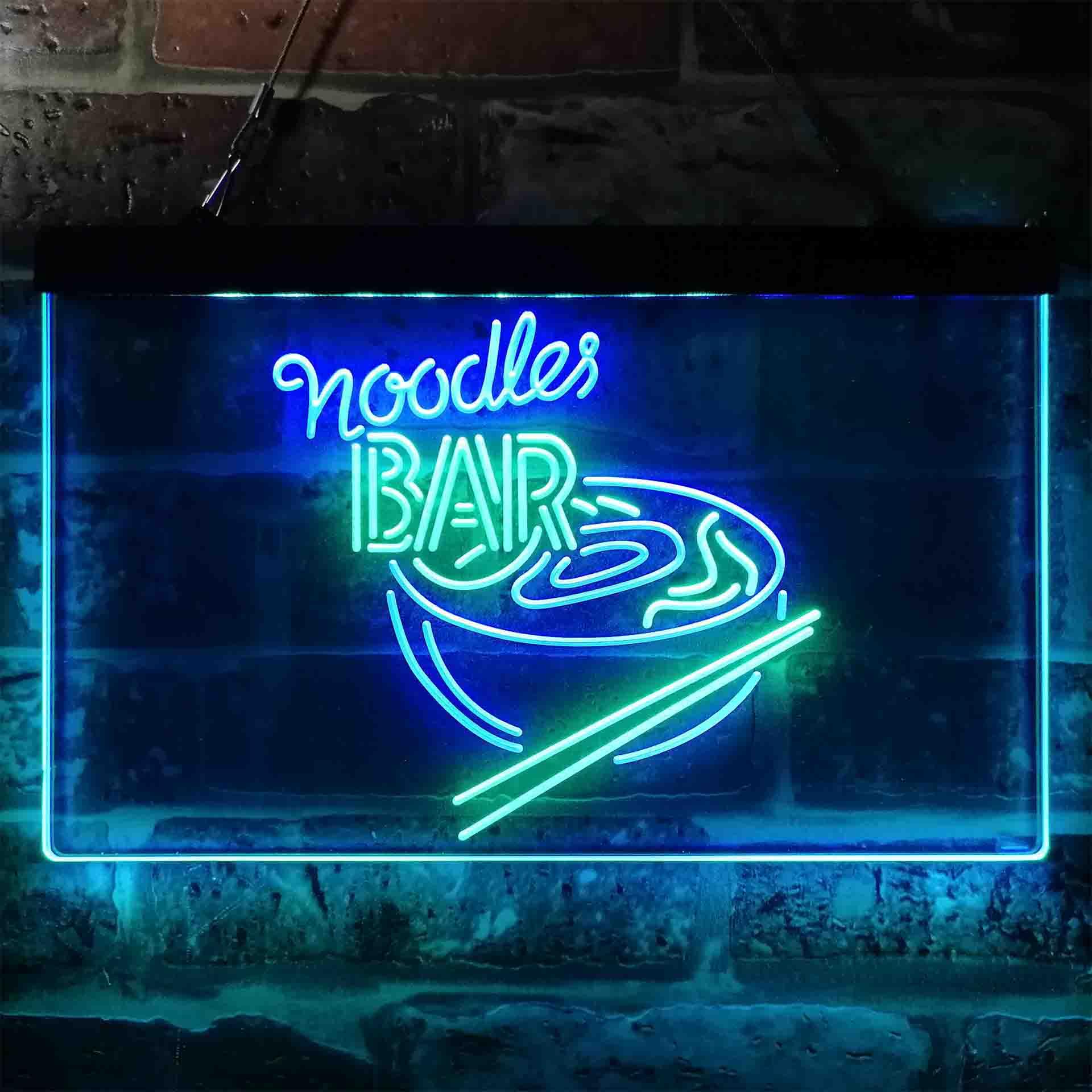 Noodles Led Sign pro Noodles Bar Dual-Color LED Neon Sign