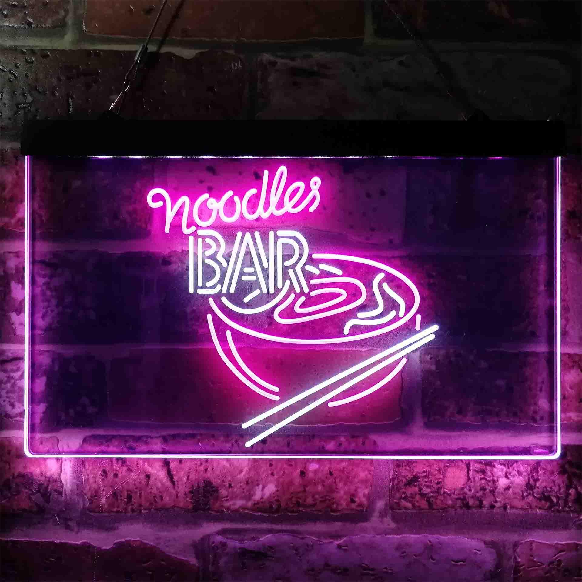 pro Noodles Bar Dual-Color LED Neon Sign