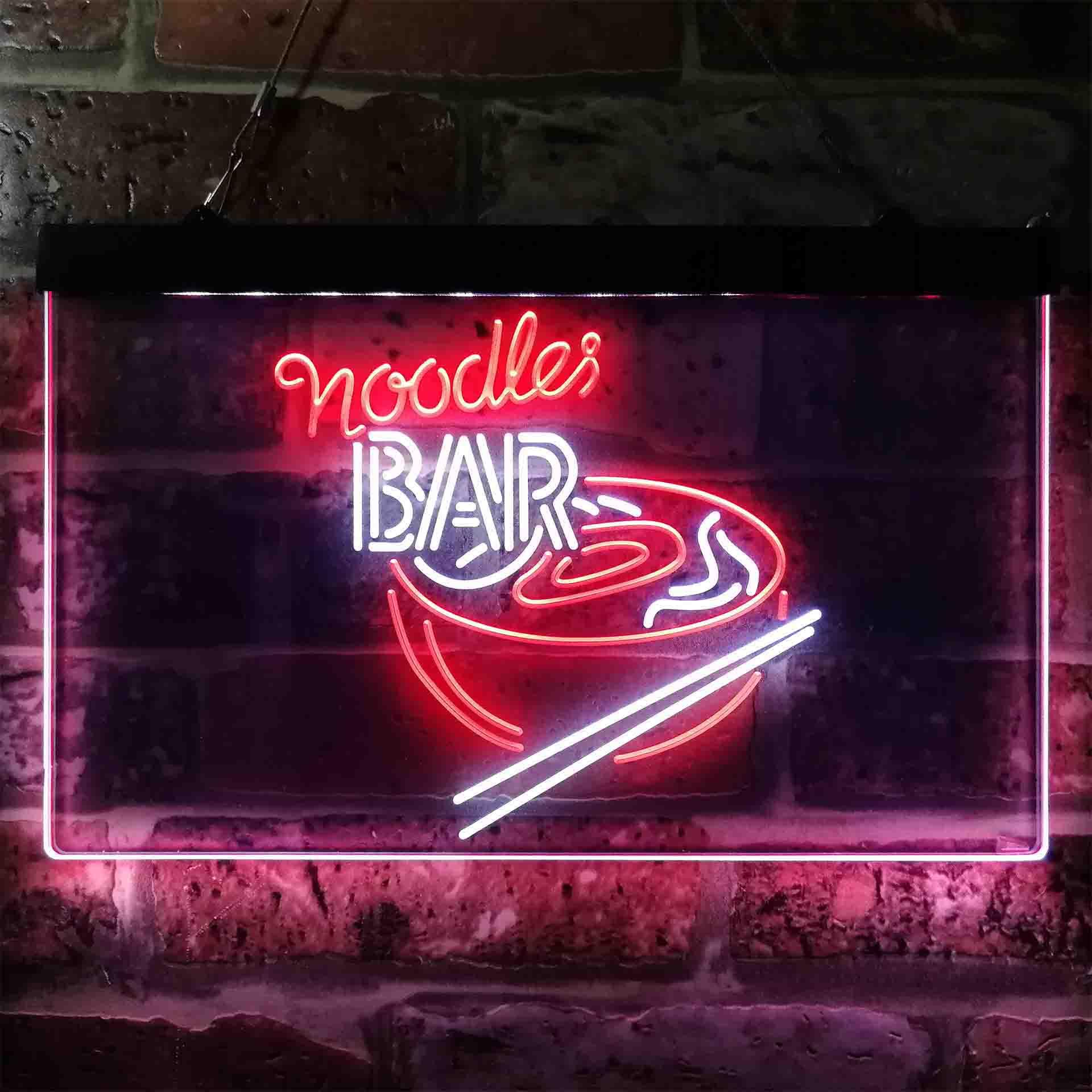 Noodles Led Sign pro Noodles Bar Dual-Color LED Neon Sign