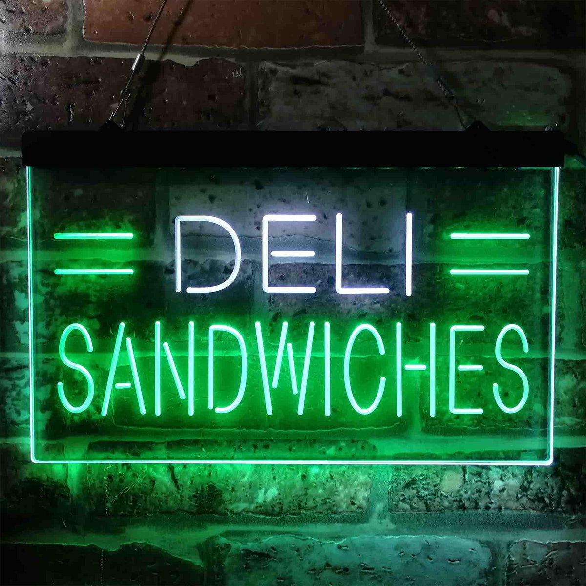 pro Deli Sandwiches Cafe Dual-Color LED Neon Sign