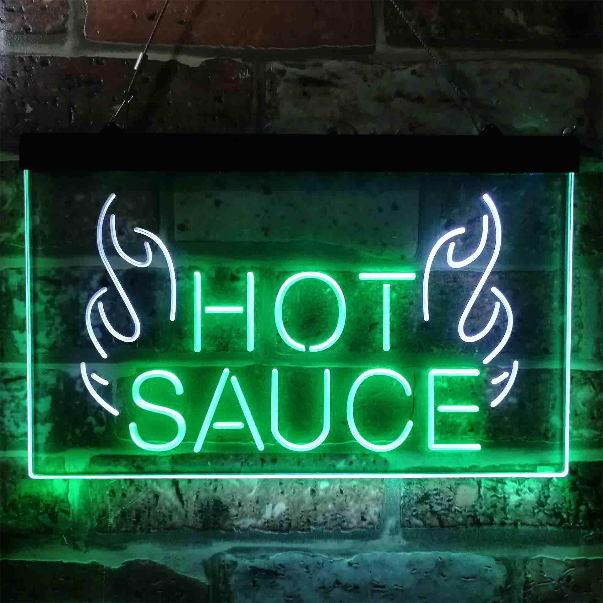 pro Hot Sauce Dual-Color LED Neon Sign