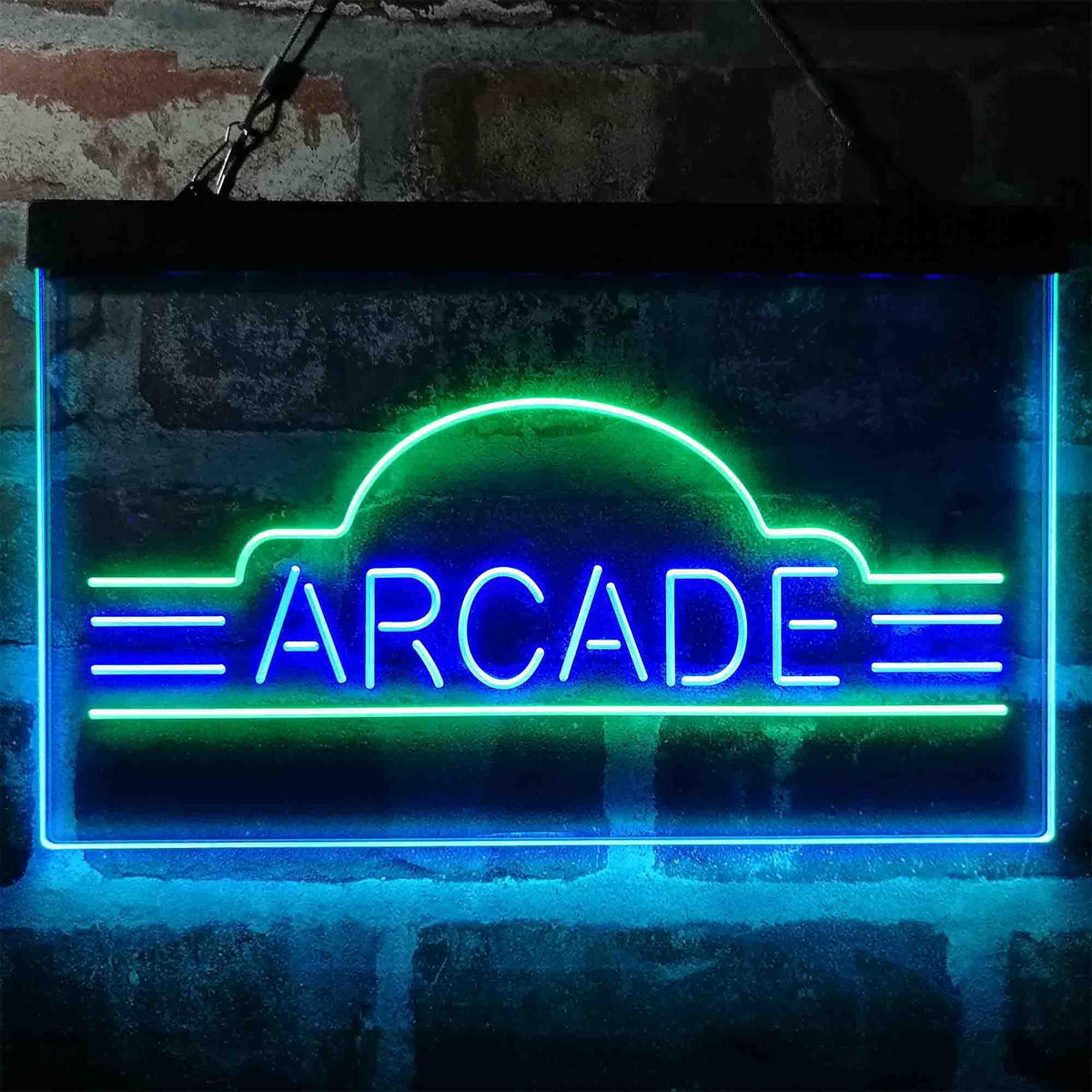 pro Vintage Arcade Video Games Display Dual-Color LED Neon Sign