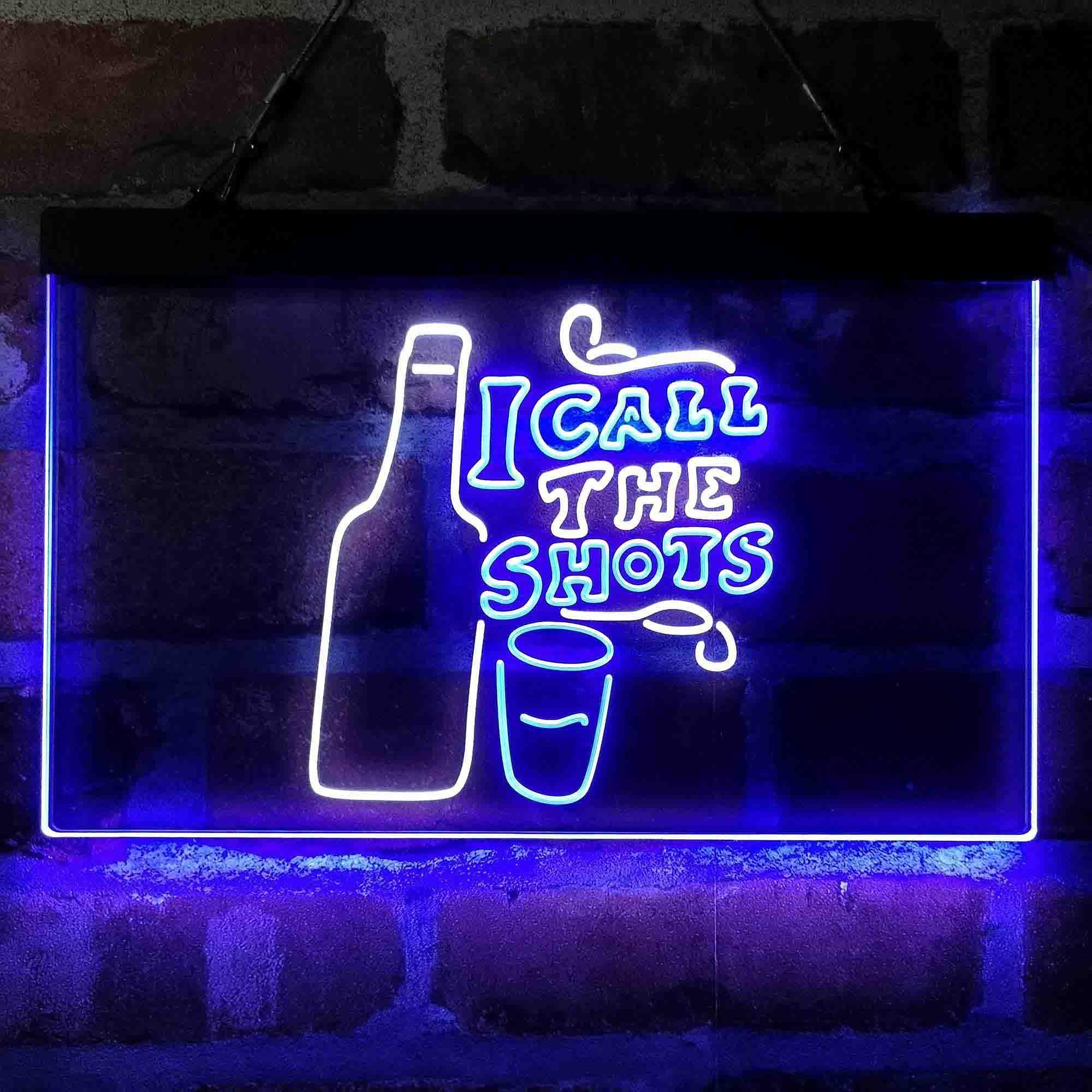 pro I Call The Shots Dual-Color LED Neon Sign