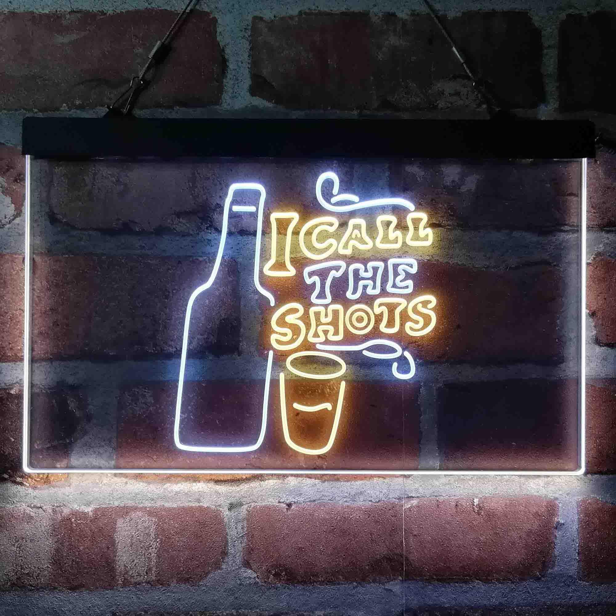 pro I Call The Shots Dual-Color LED Neon Sign