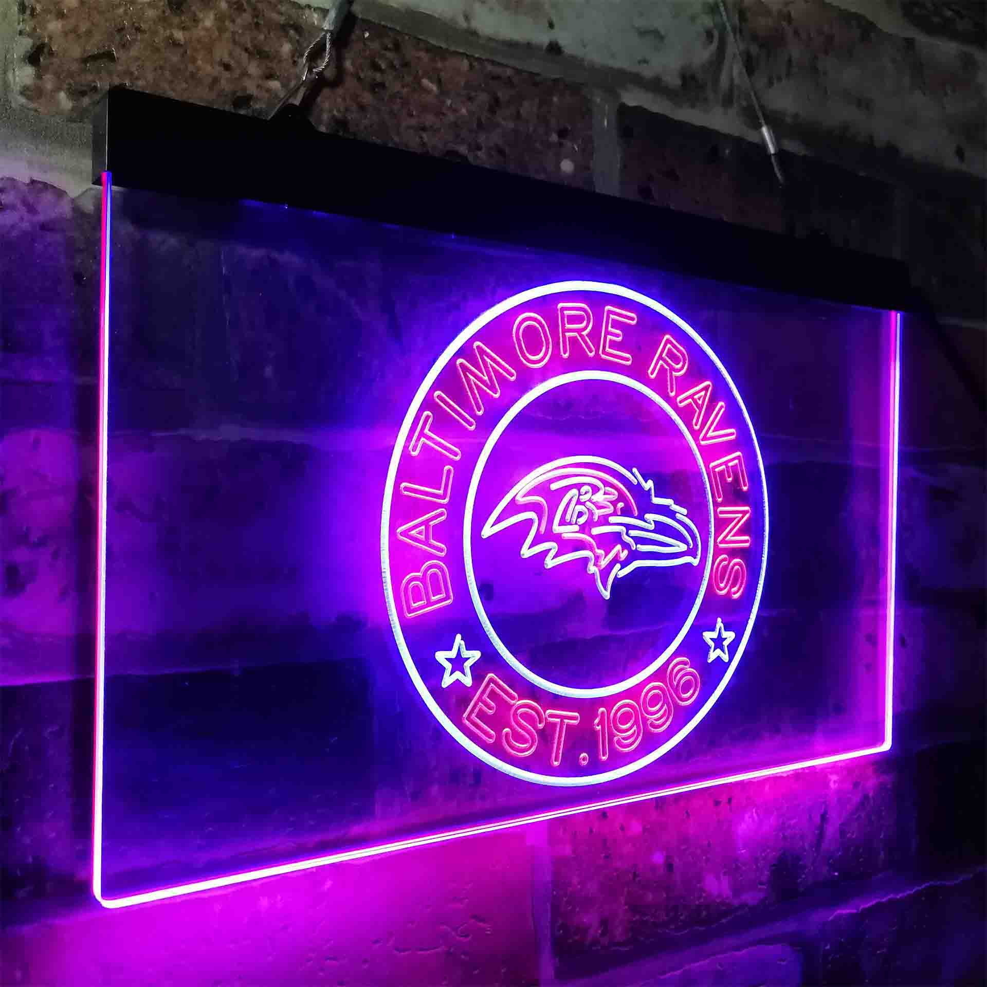 Personalized Baltimore Ravens Neon-Like LED Sign - ProLedSign