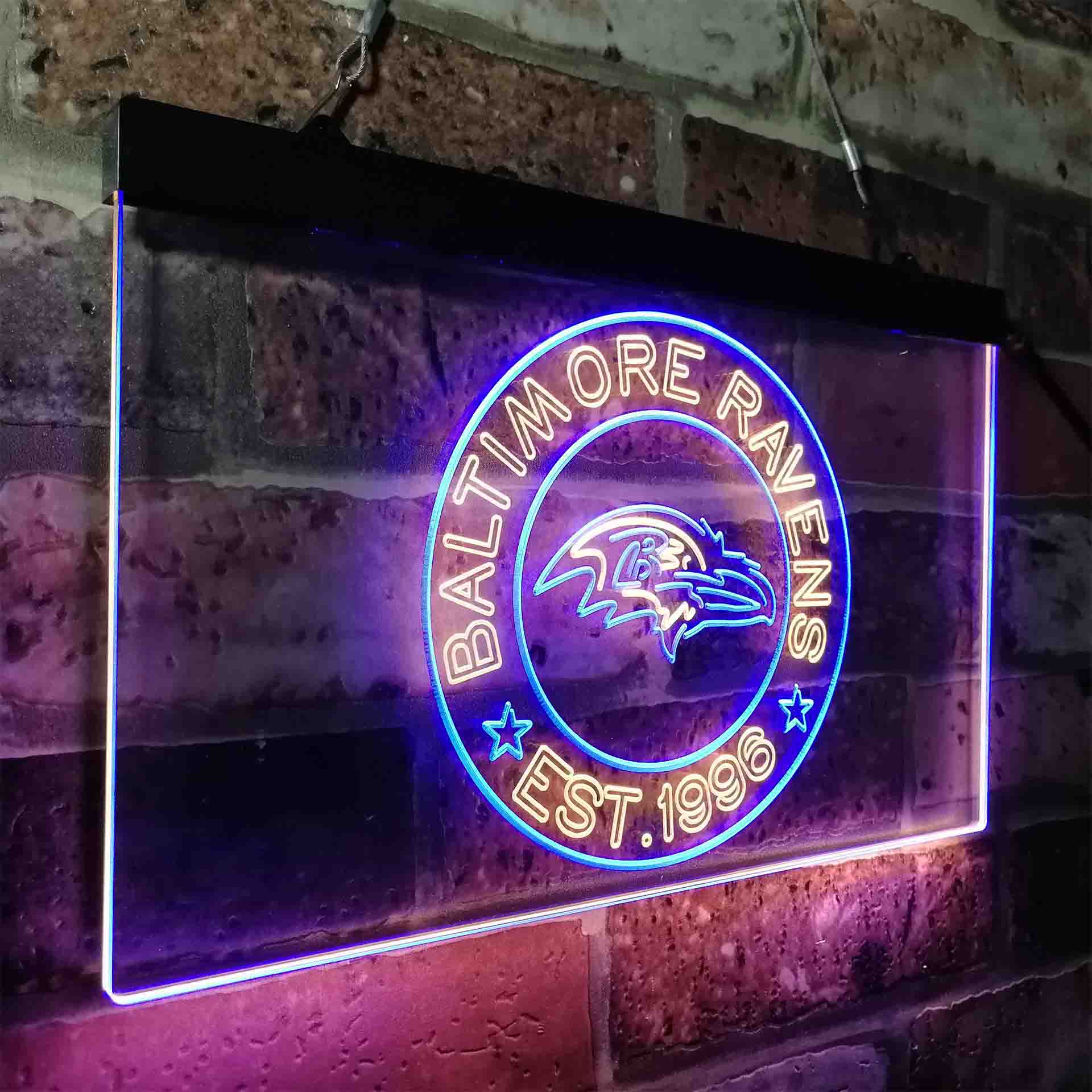 Personalized Baltimore Ravens Neon-Like LED Sign - ProLedSign