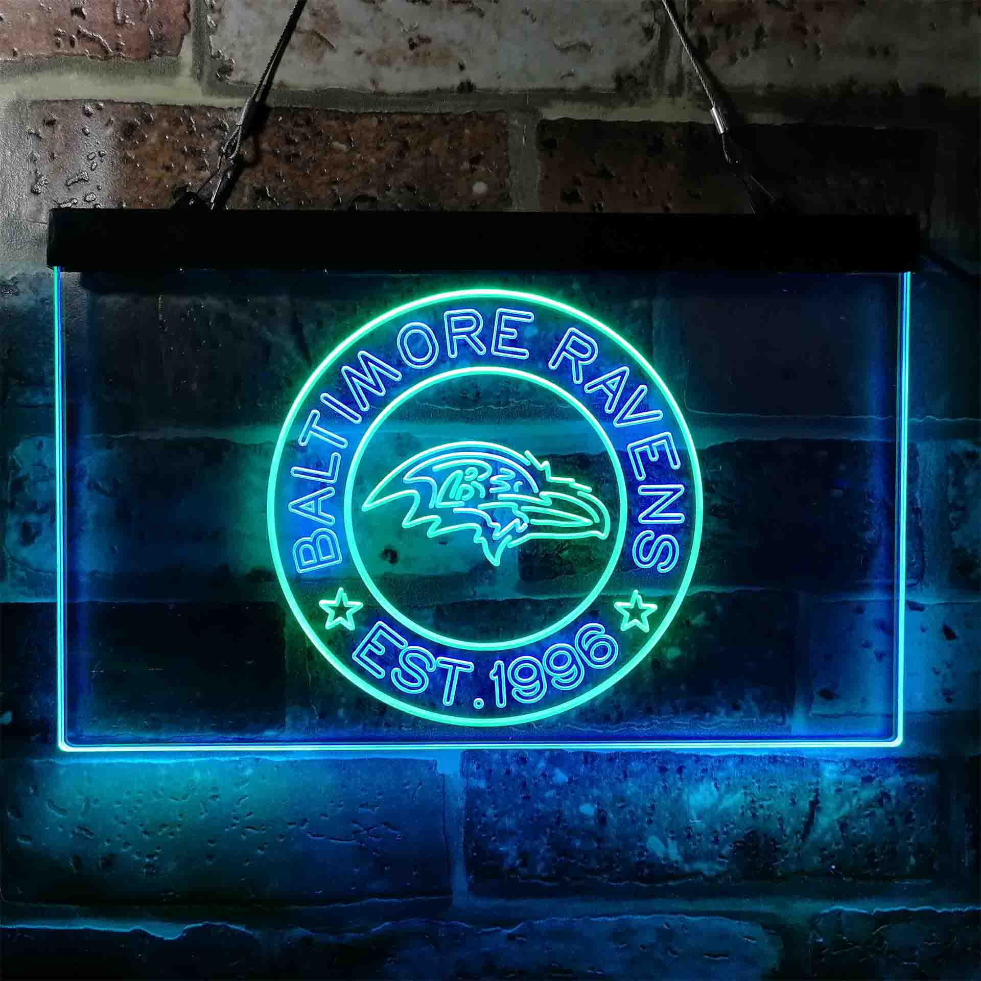 Personalized Baltimore Ravens Neon-Like LED Sign - ProLedSign