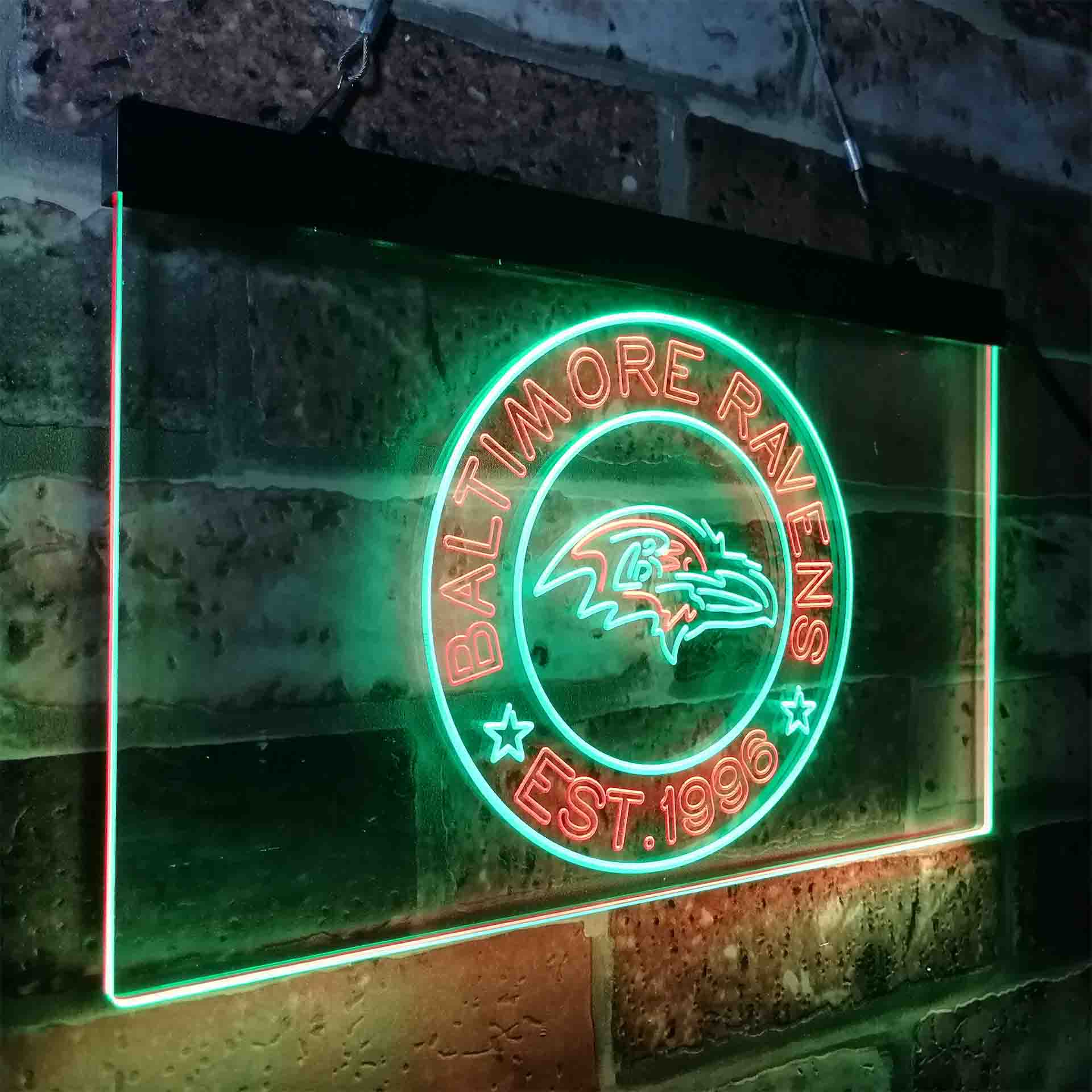 Personalized Baltimore Ravens Neon-Like LED Sign - ProLedSign