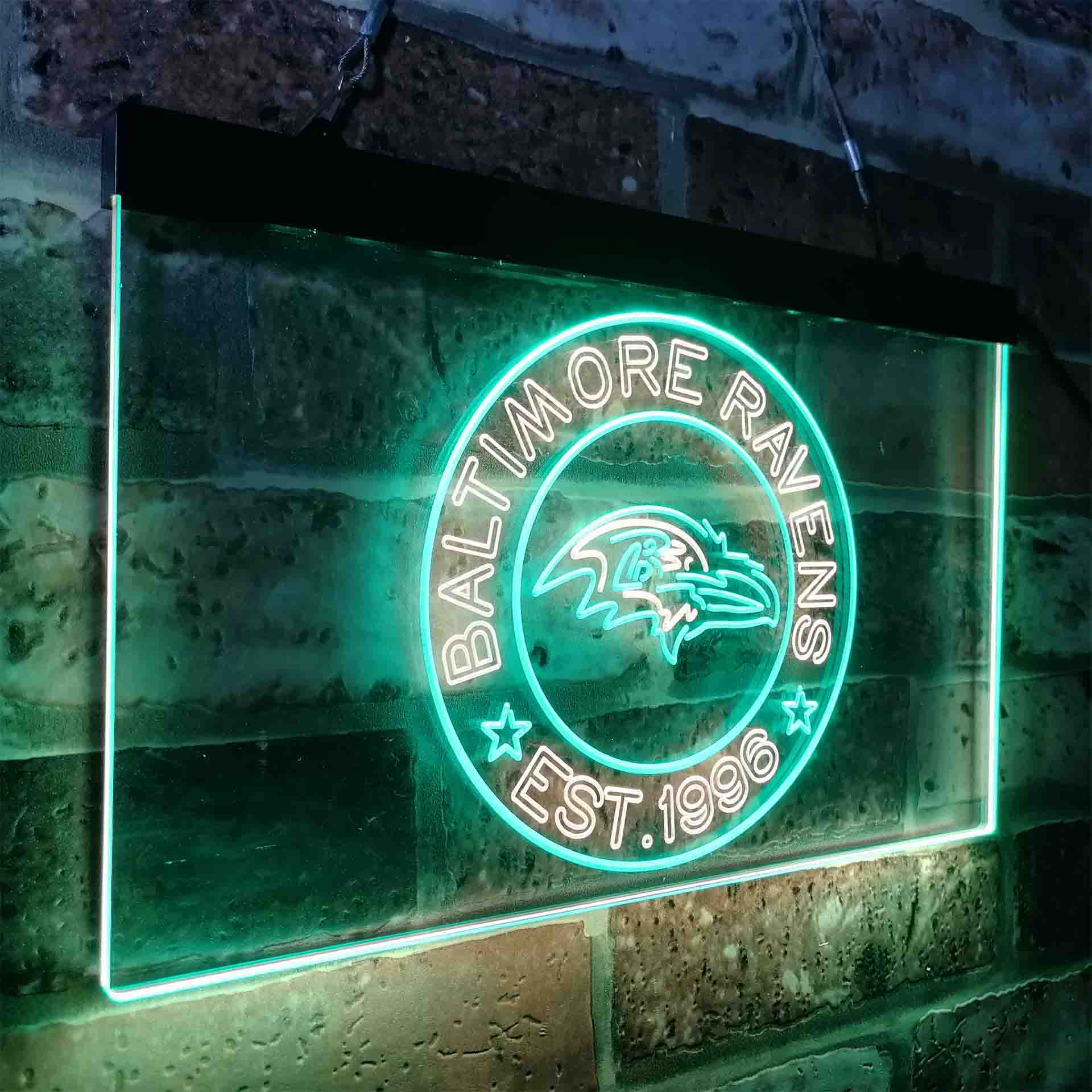 Personalized Baltimore Ravens Neon-Like LED Sign - ProLedSign