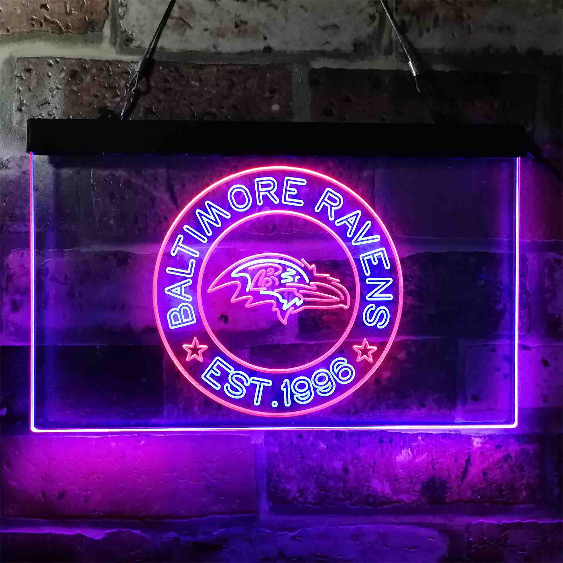 Personalized Baltimore Ravens Neon-Like LED Sign - ProLedSign