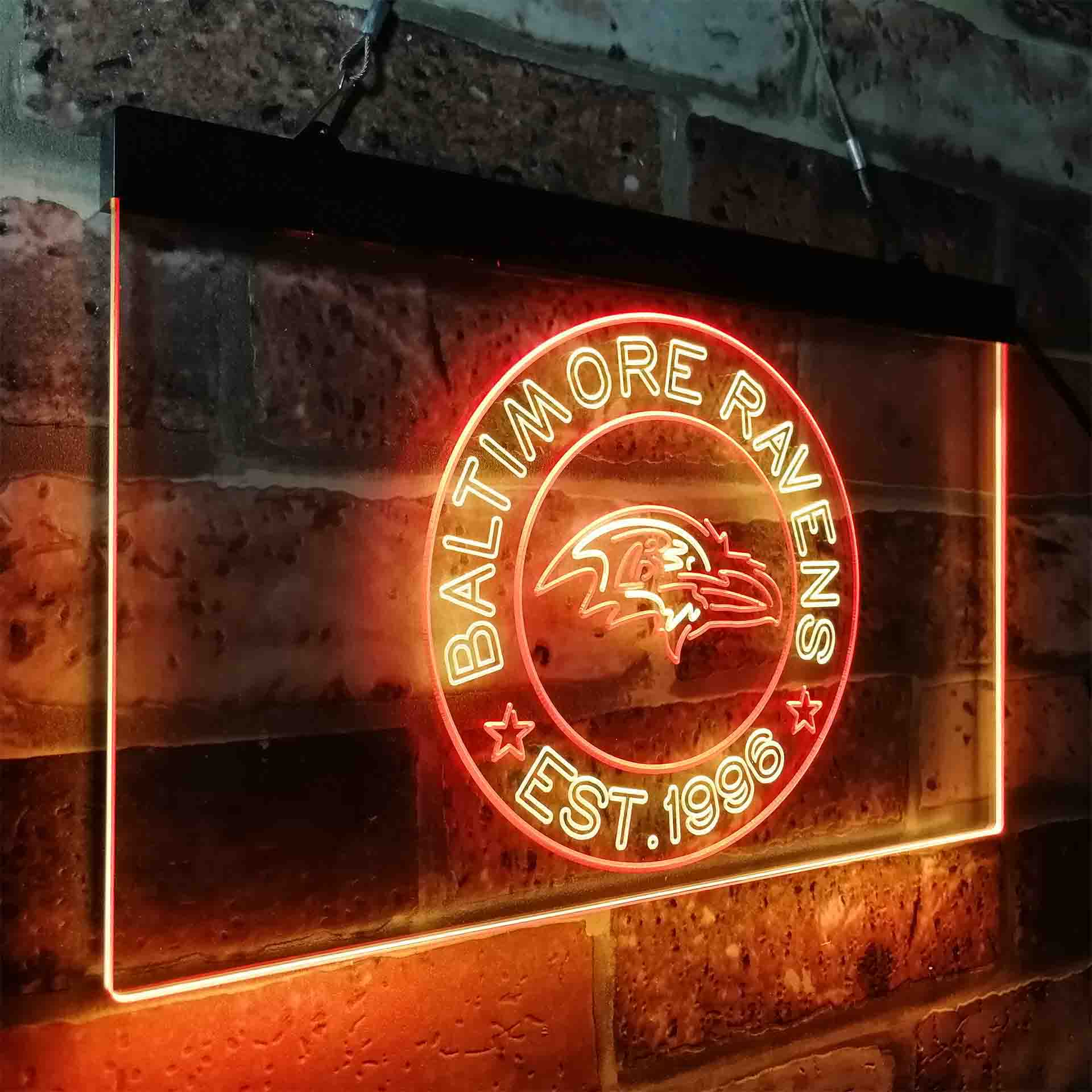 Personalized Baltimore Ravens Neon-Like LED Sign - ProLedSign