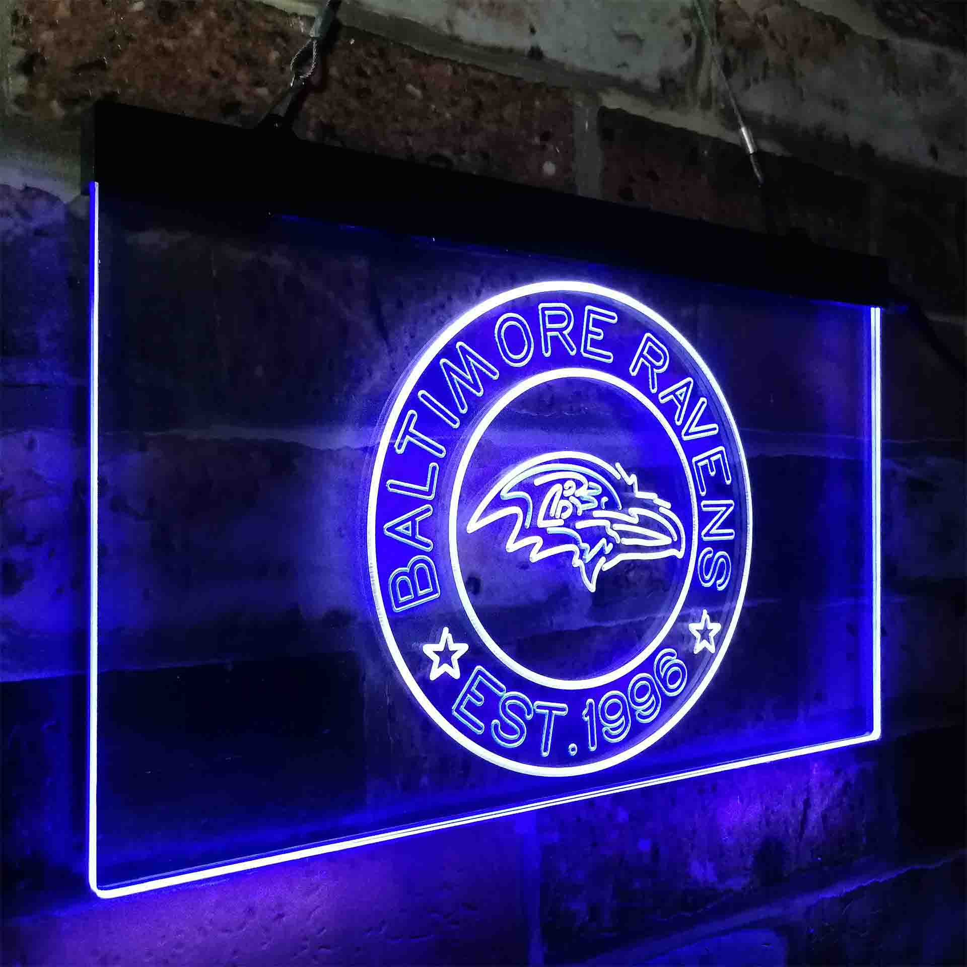 Personalized Baltimore Ravens Neon-Like LED Sign - ProLedSign