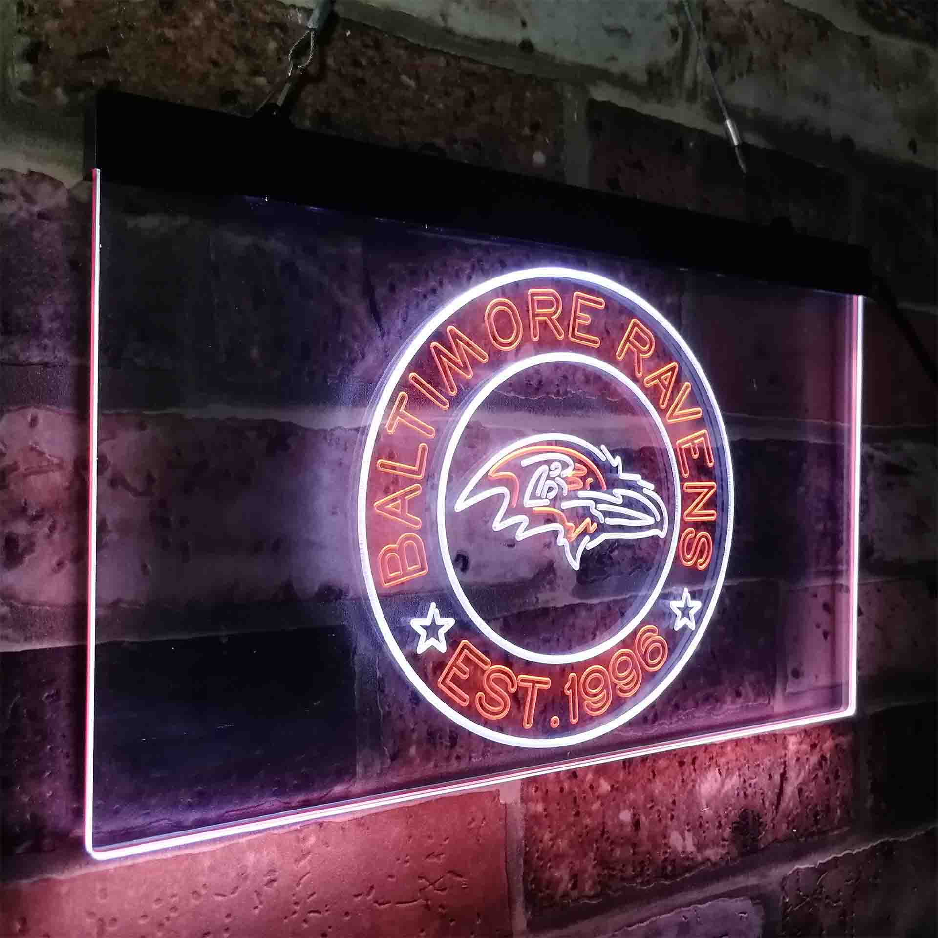 Personalized Baltimore Ravens Neon-Like LED Sign - ProLedSign