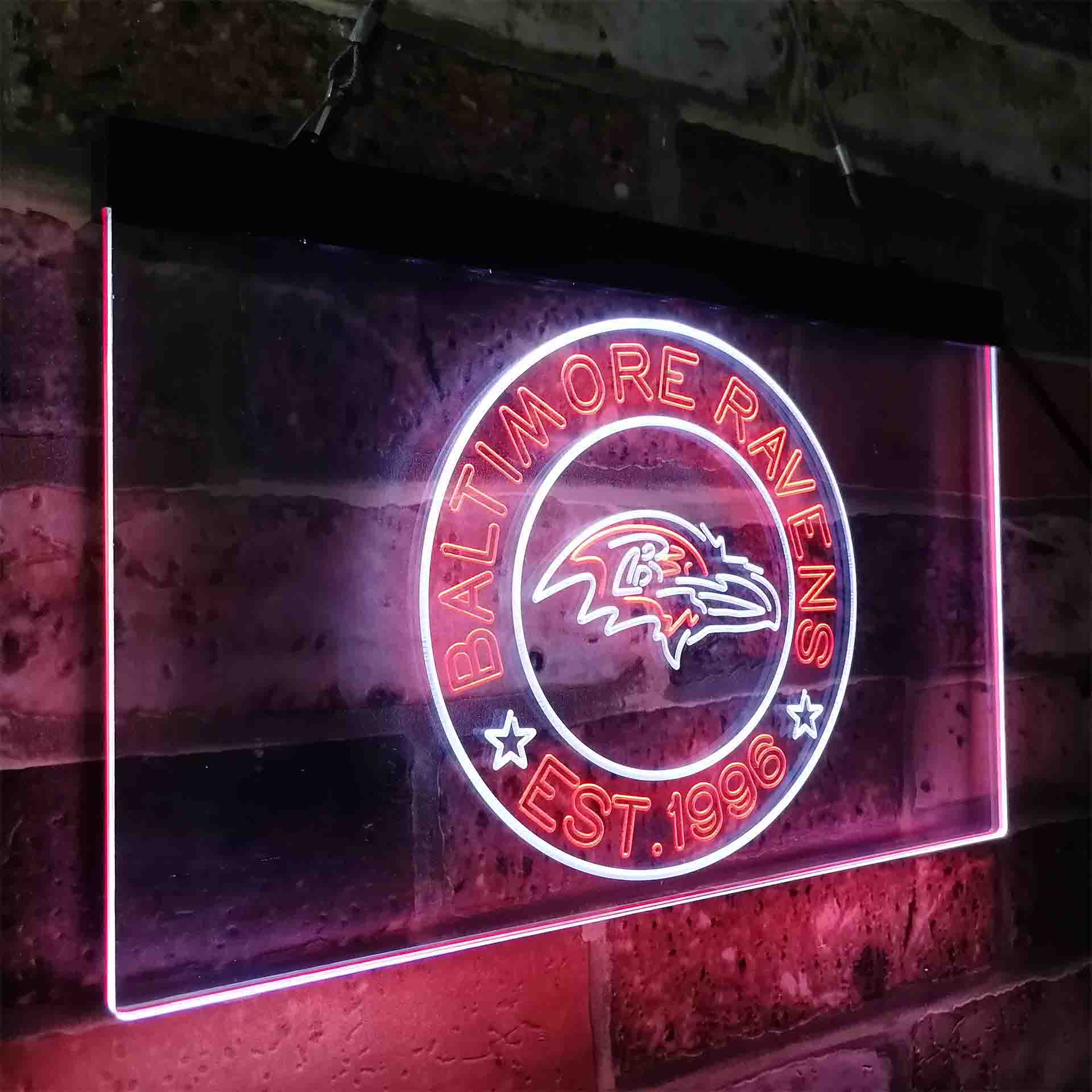 Personalized Baltimore Ravens Neon-Like LED Sign - ProLedSign