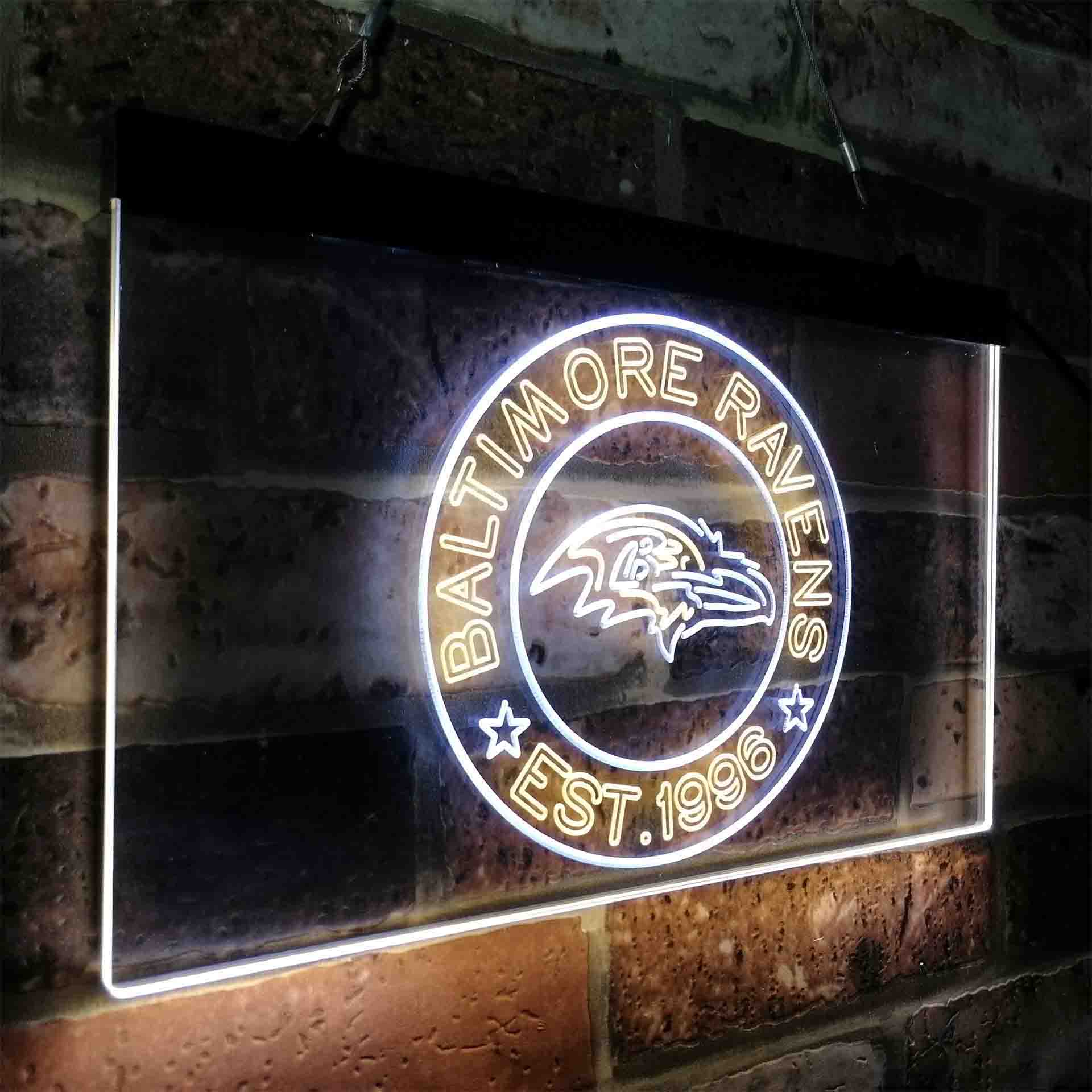 Personalized Baltimore Ravens Neon-Like LED Sign - ProLedSign