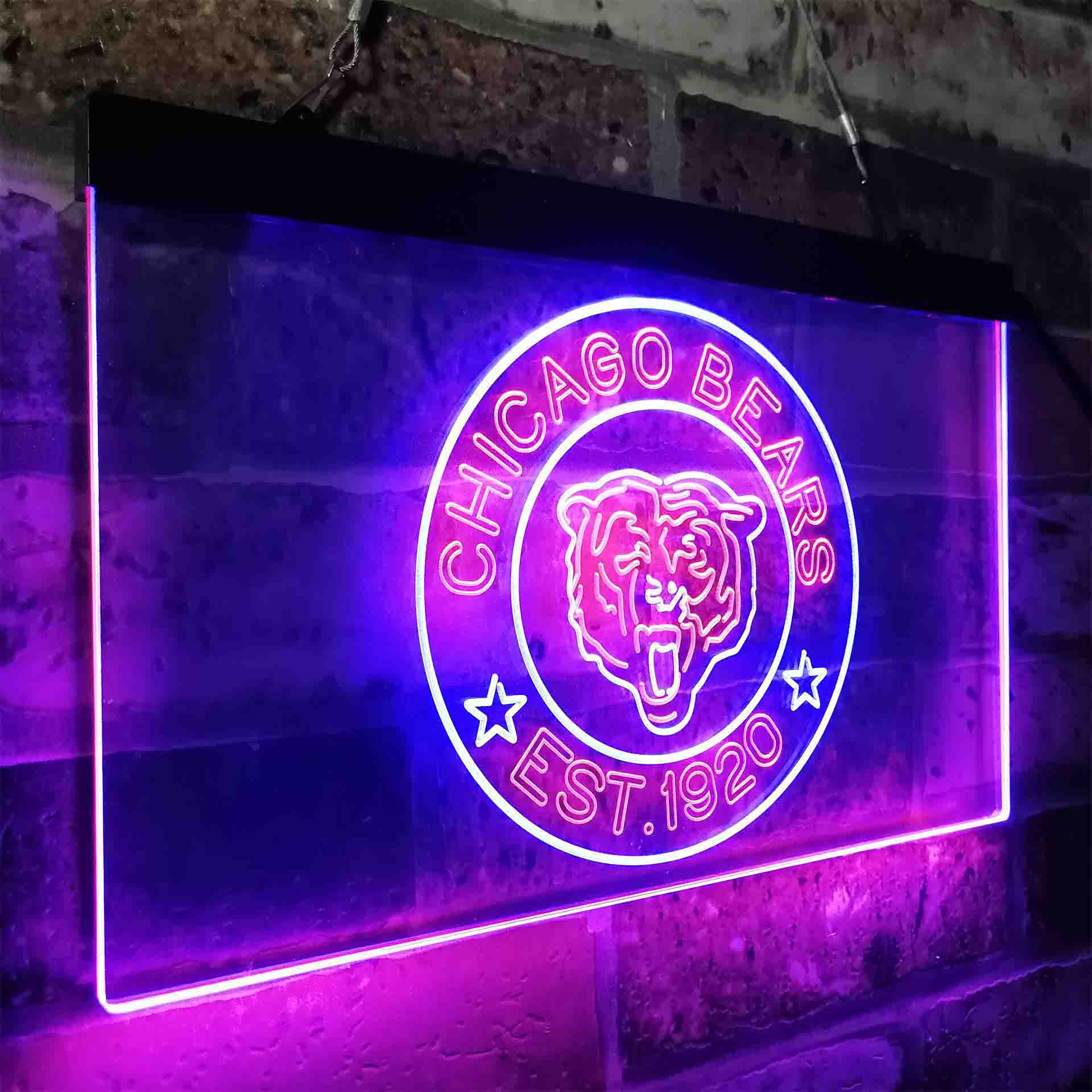 Personalized Chicago Bears Neon-Like LED Sign - ProLedSign