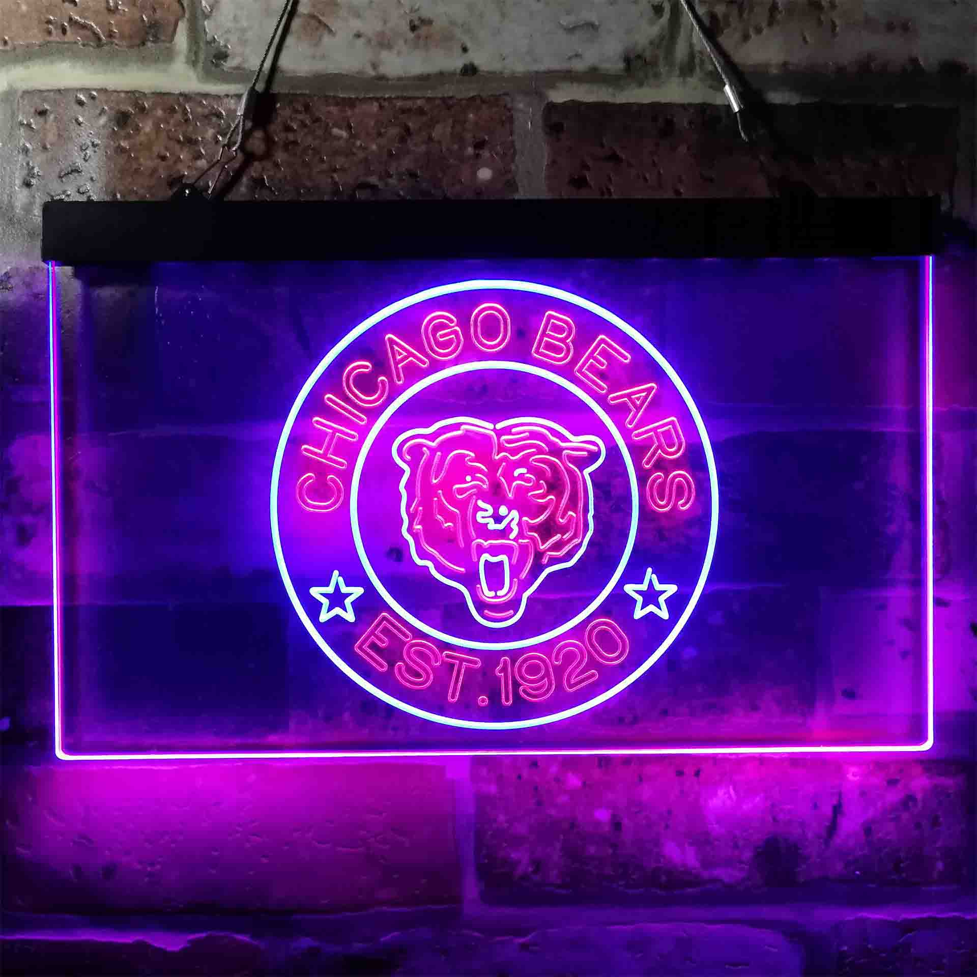 Personalized Chicago Bears Neon-Like LED Sign - ProLedSign