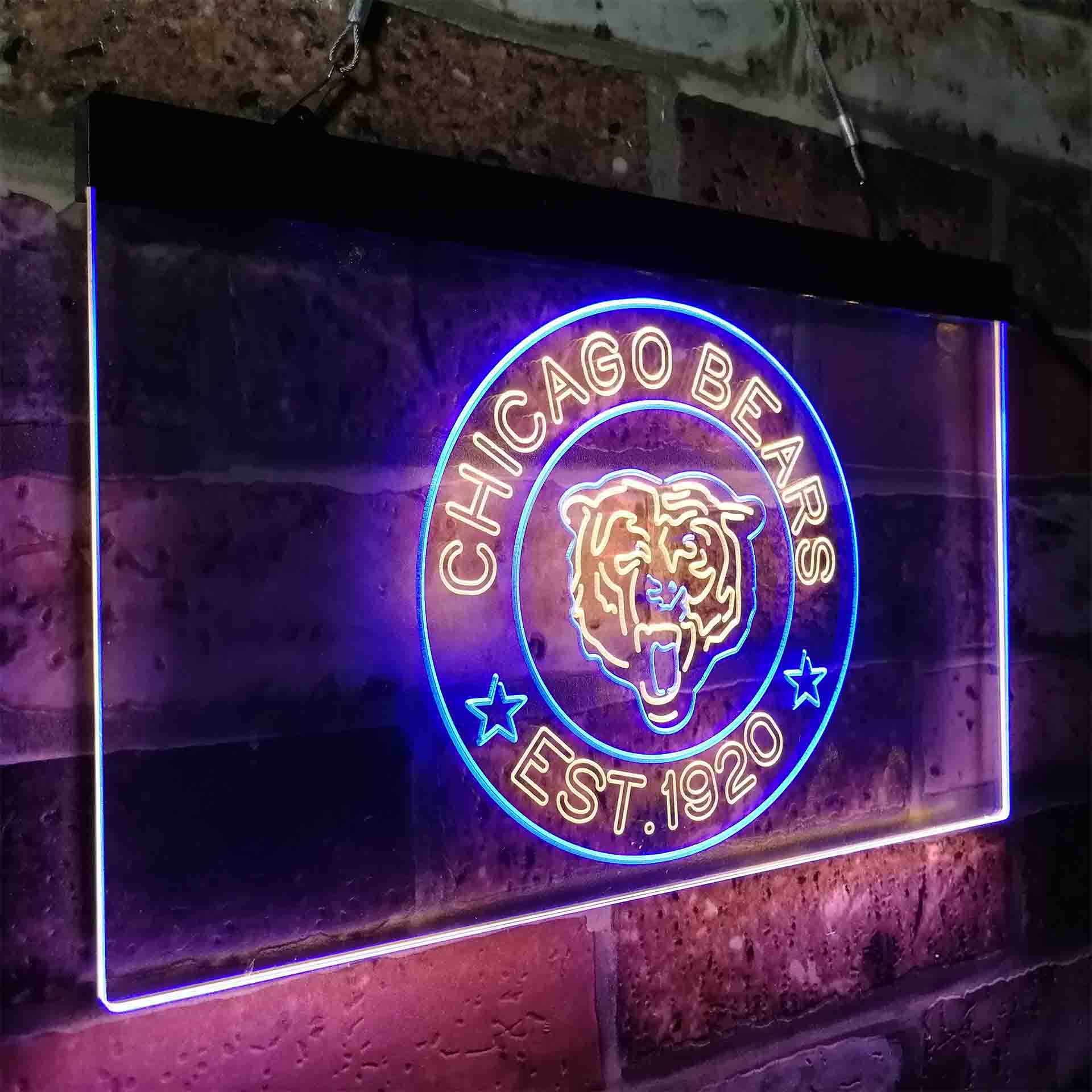 Personalized Chicago Bears Neon-Like LED Sign - ProLedSign